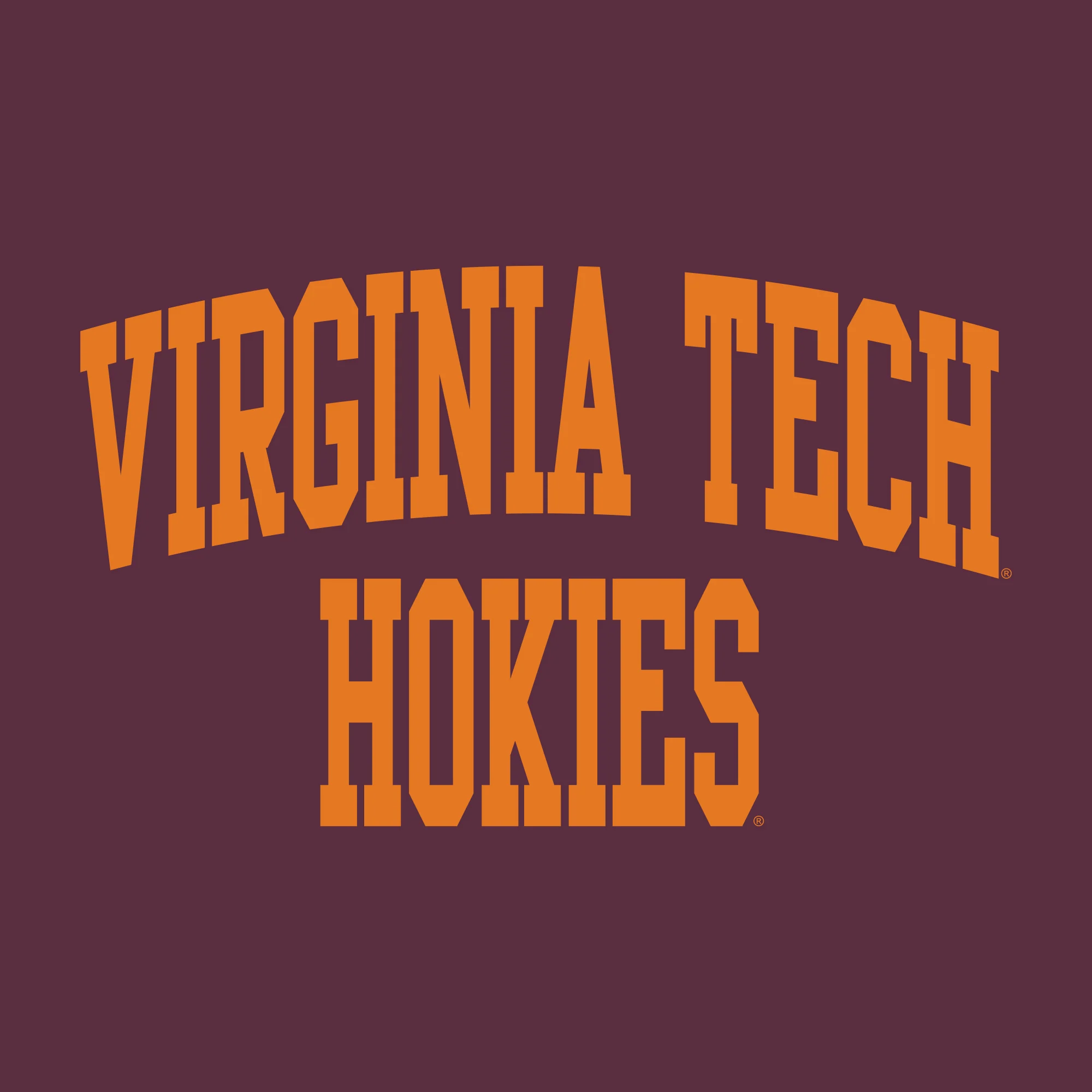 Virginia Tech Front Back Print T-Shirt - Maroon - Image 2
