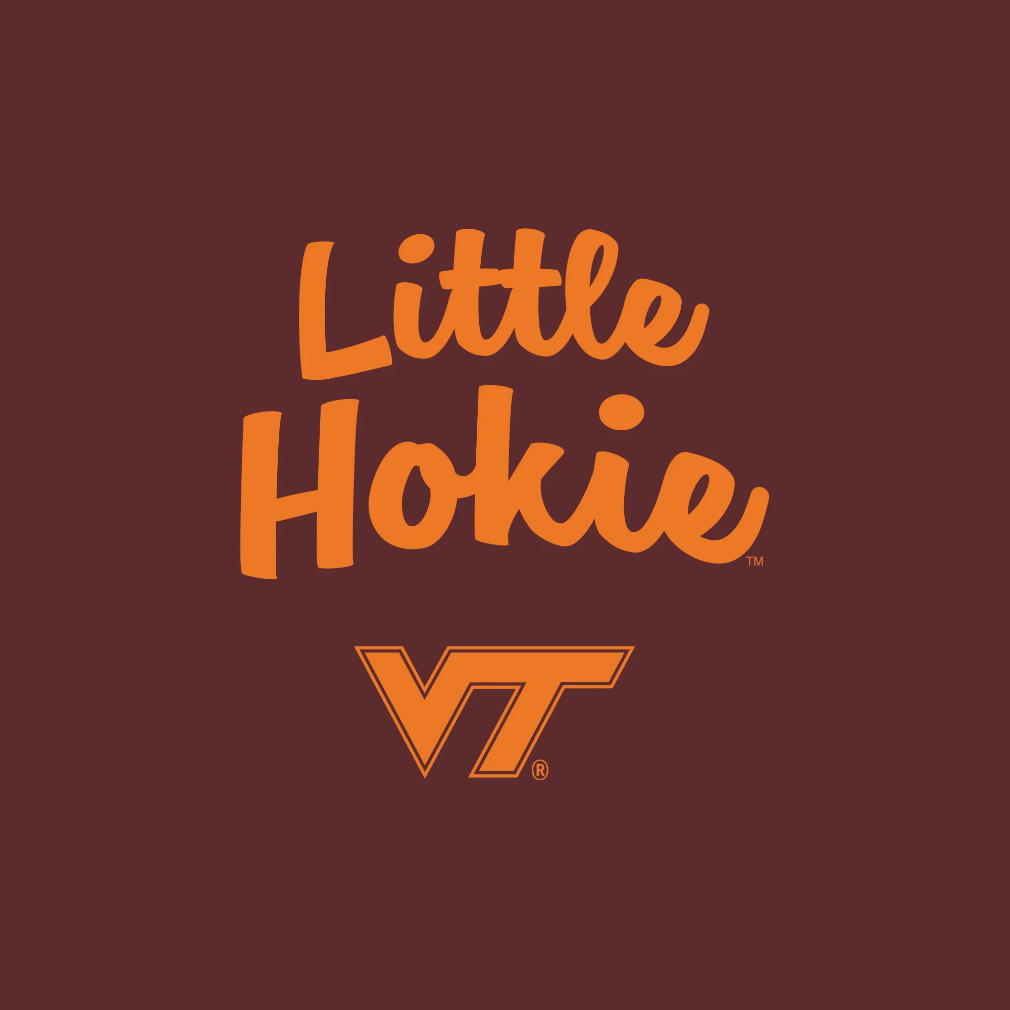 Virginia Tech Little Hokie Creeper - Maroon - Image 2