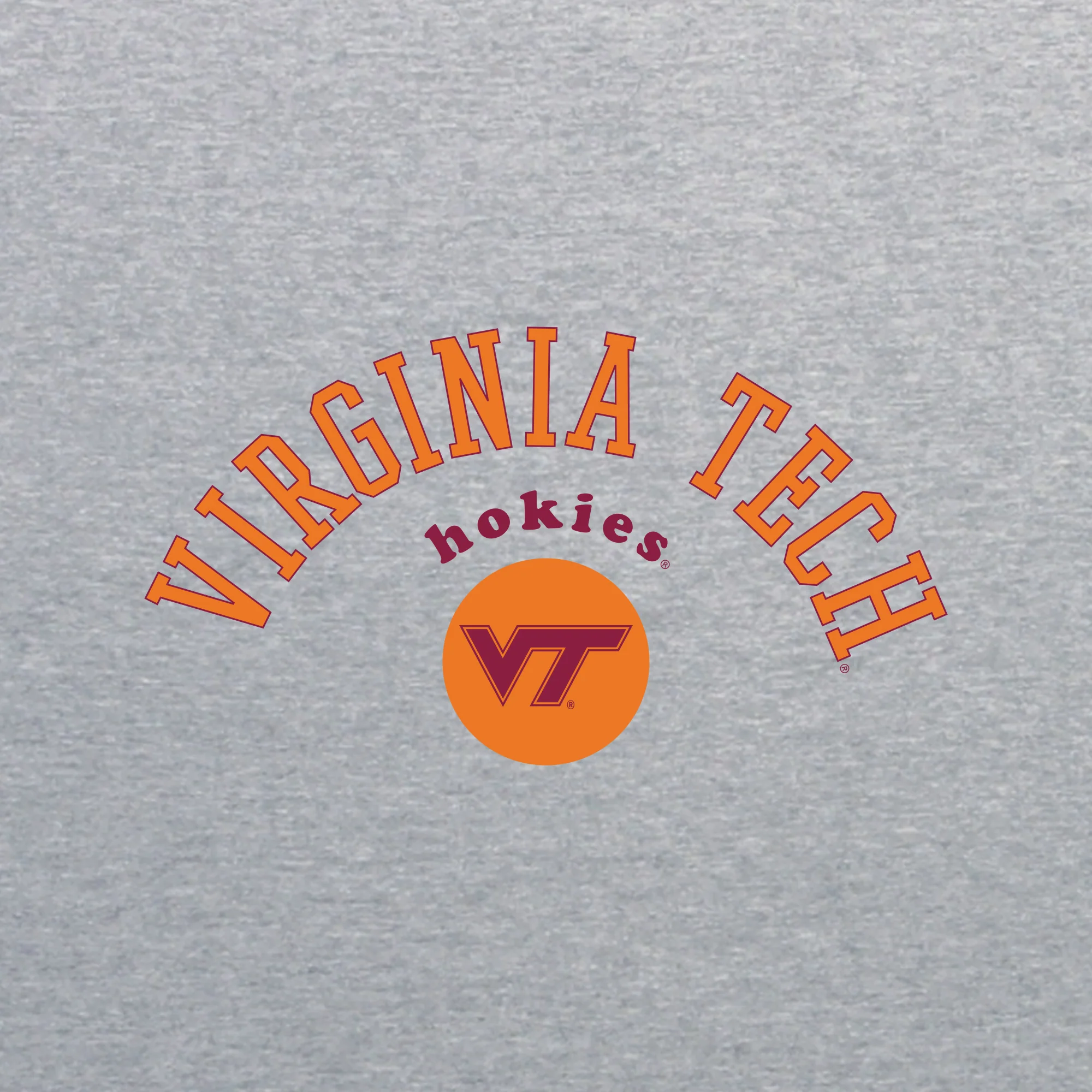 Virginia Tech Old School Slam JA BTB Fleece Crewneck - Oxford - Image 2