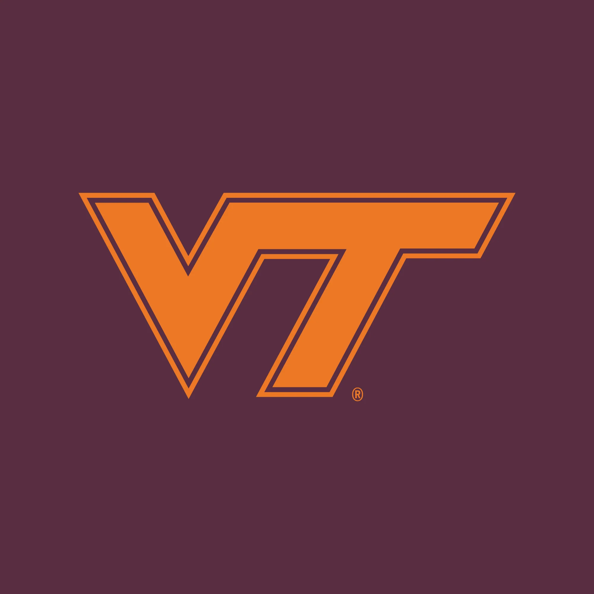 Virginia Tech Primary Logo Hoodie - Maroon - Image 2