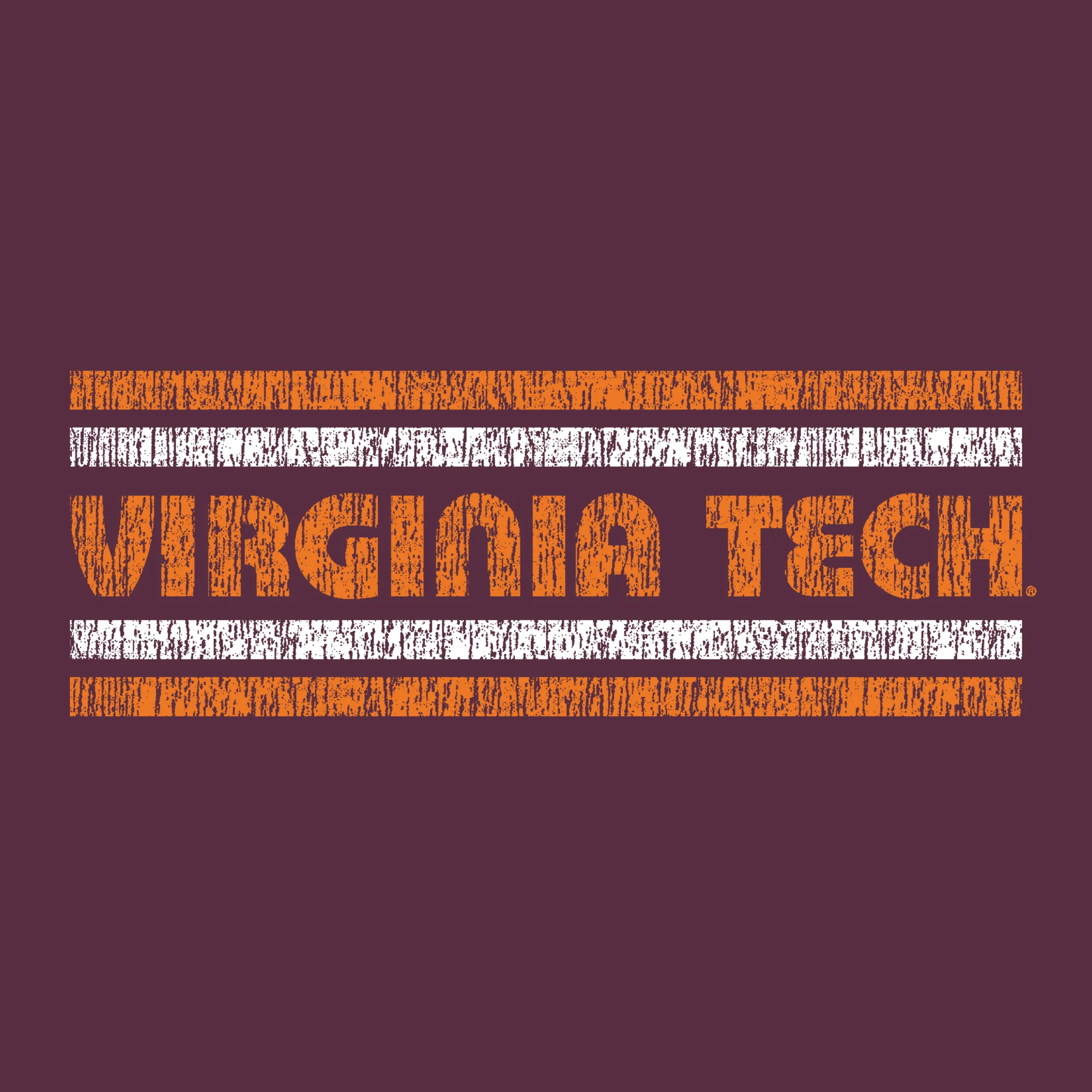 Virginia Tech Retro Underline T-Shirt - Maroon - Image 2