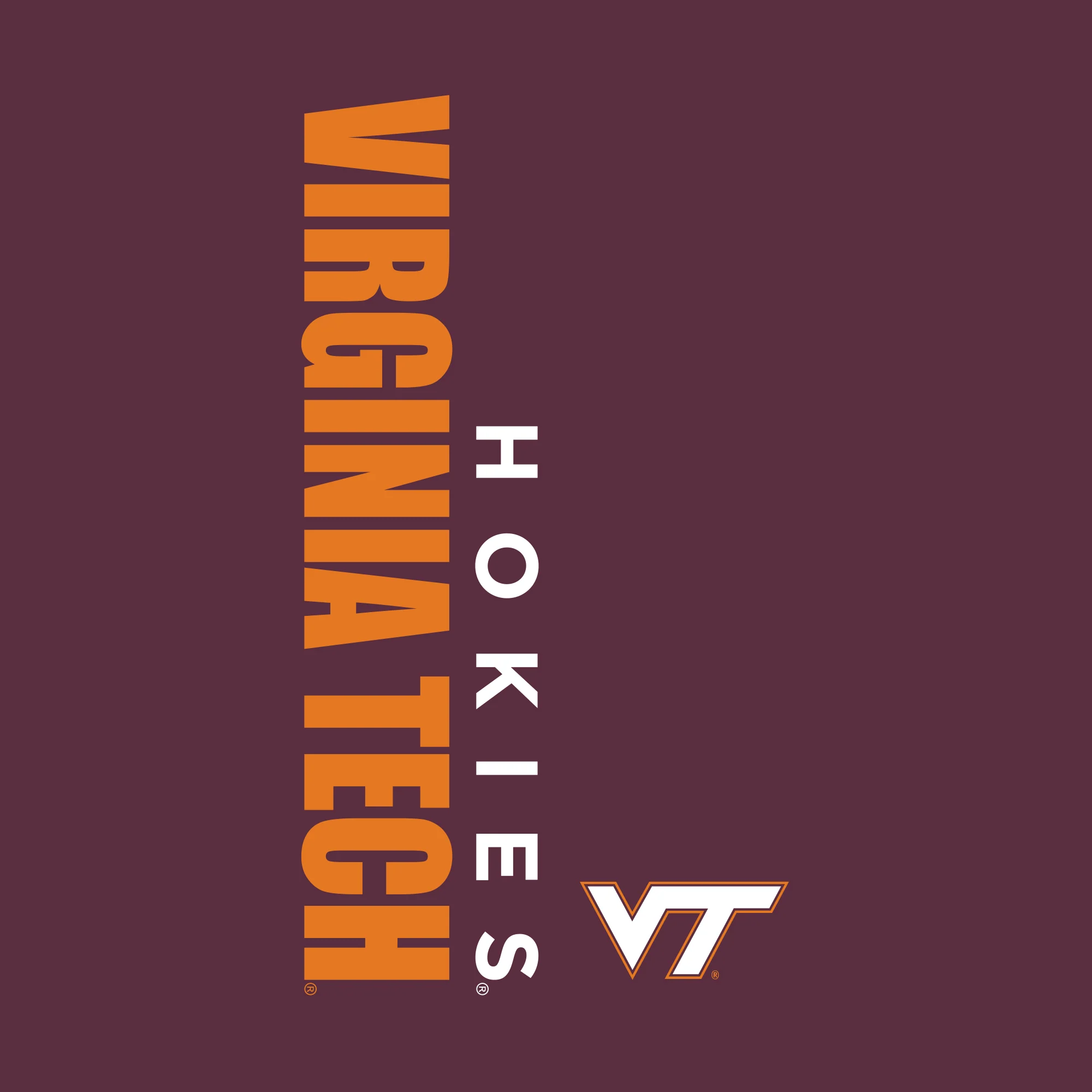 Virginia Tech Vertical Block LC Zip Hoodie - Maroon - Image 2