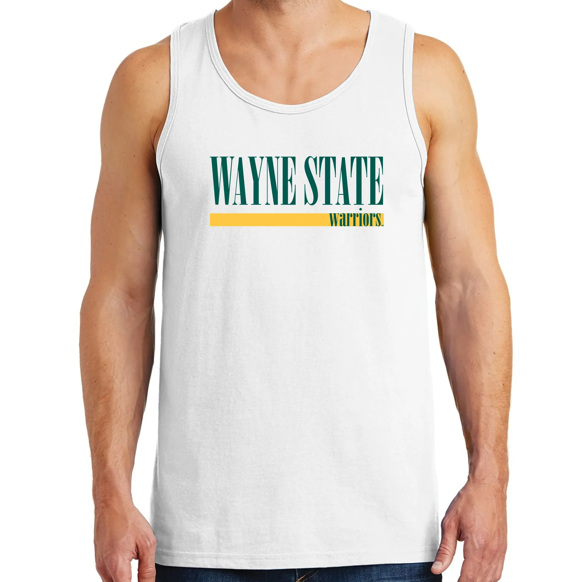 Wayne State Boldline Tank Top - White - Image 3