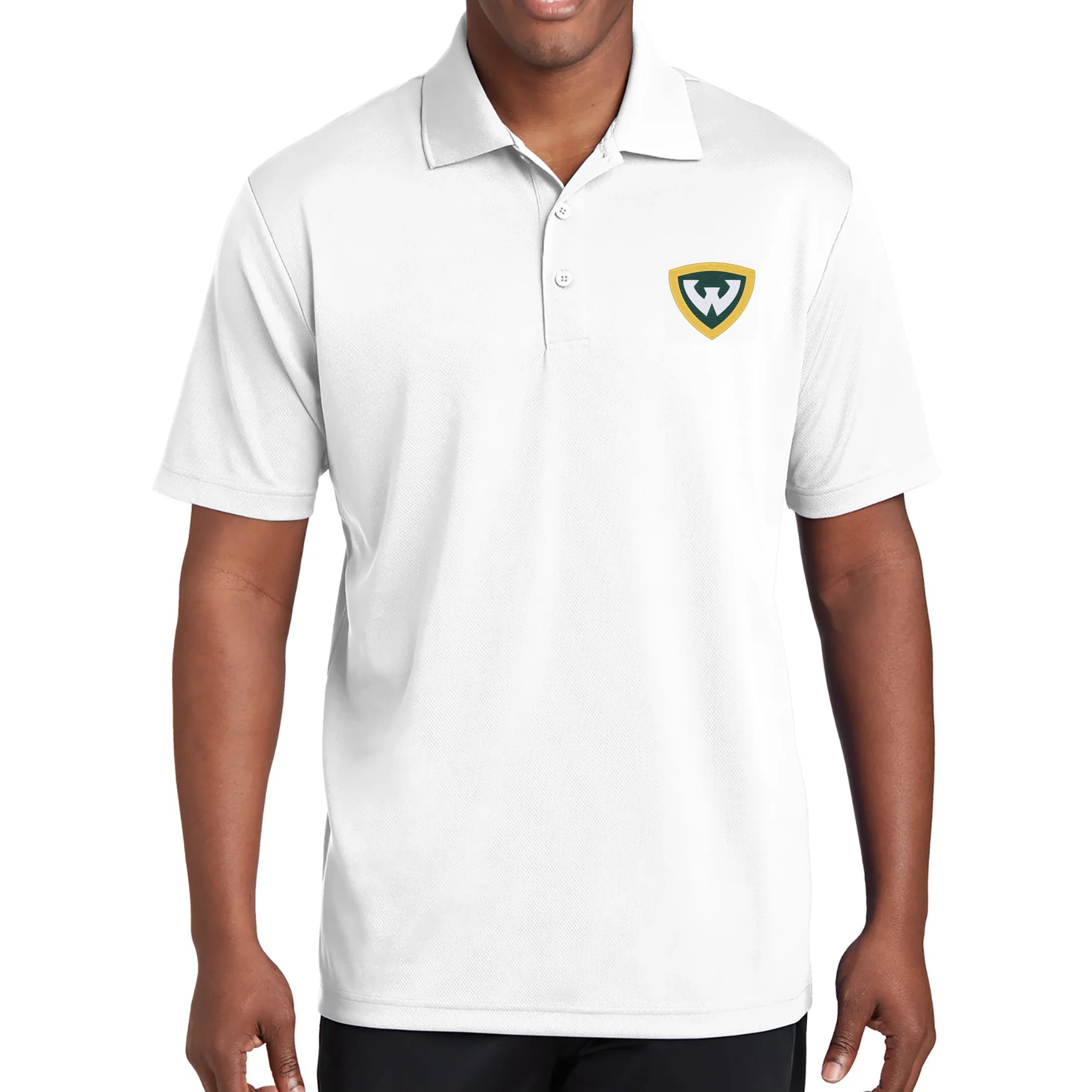 Wayne State Primary Logo EMB Polo - Image 7