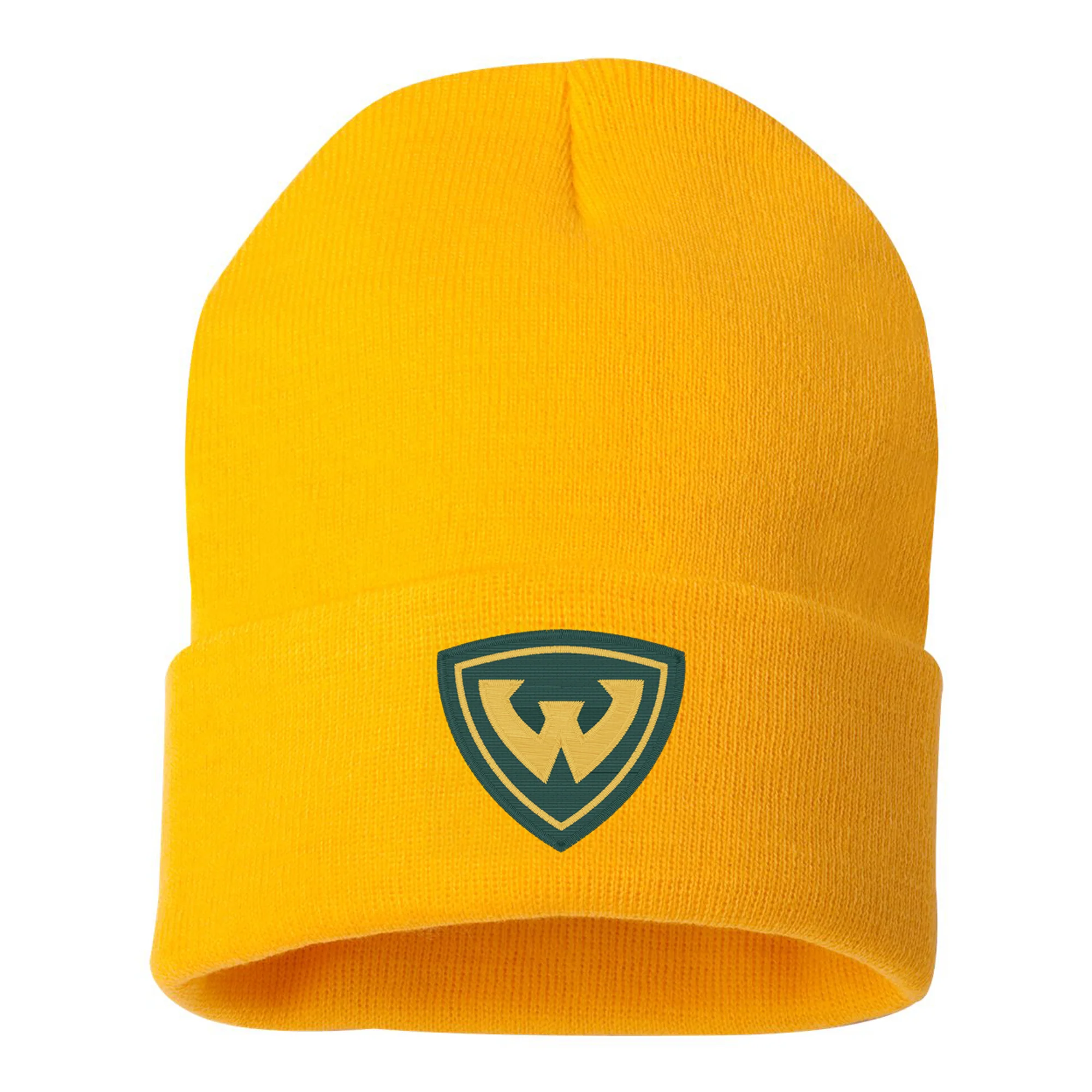 Wayne State Primary Logo Solid Knit Cuffed Beanie - Image 2
