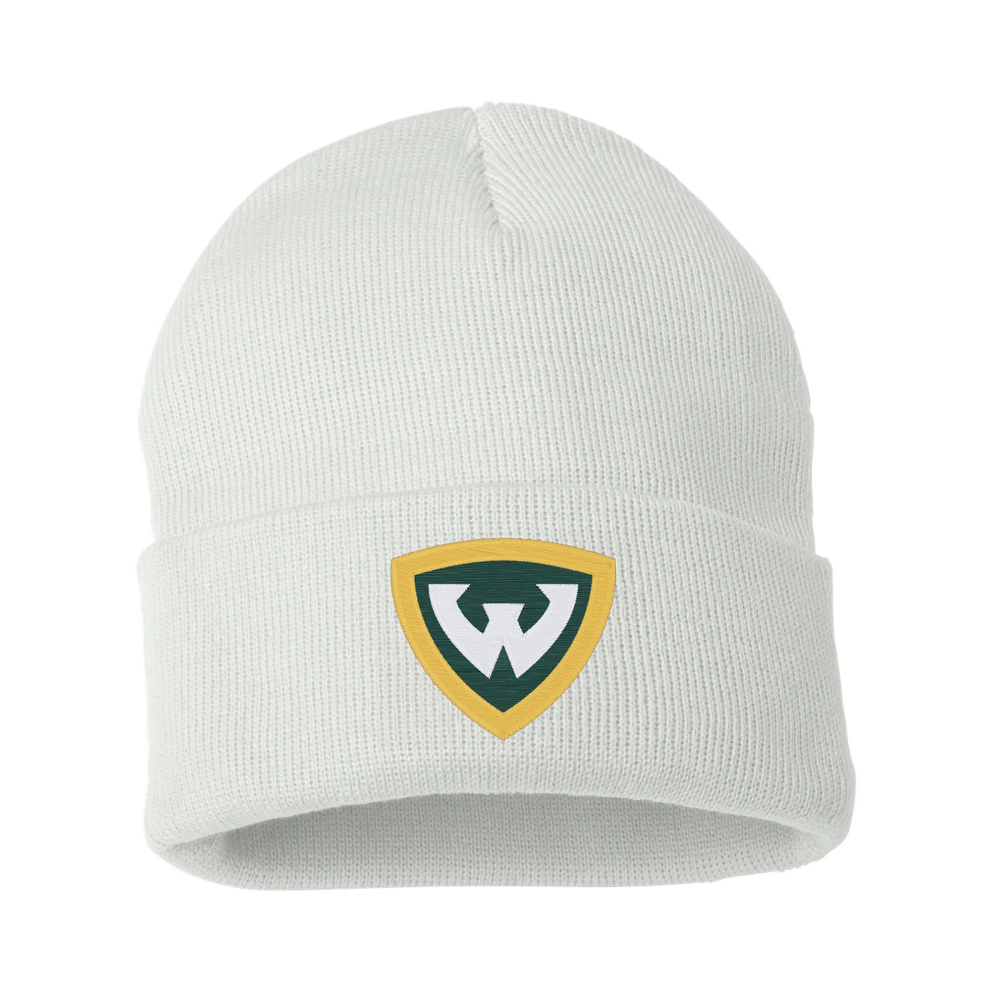 Wayne State Primary Logo Solid Knit Cuffed Beanie - Image 3