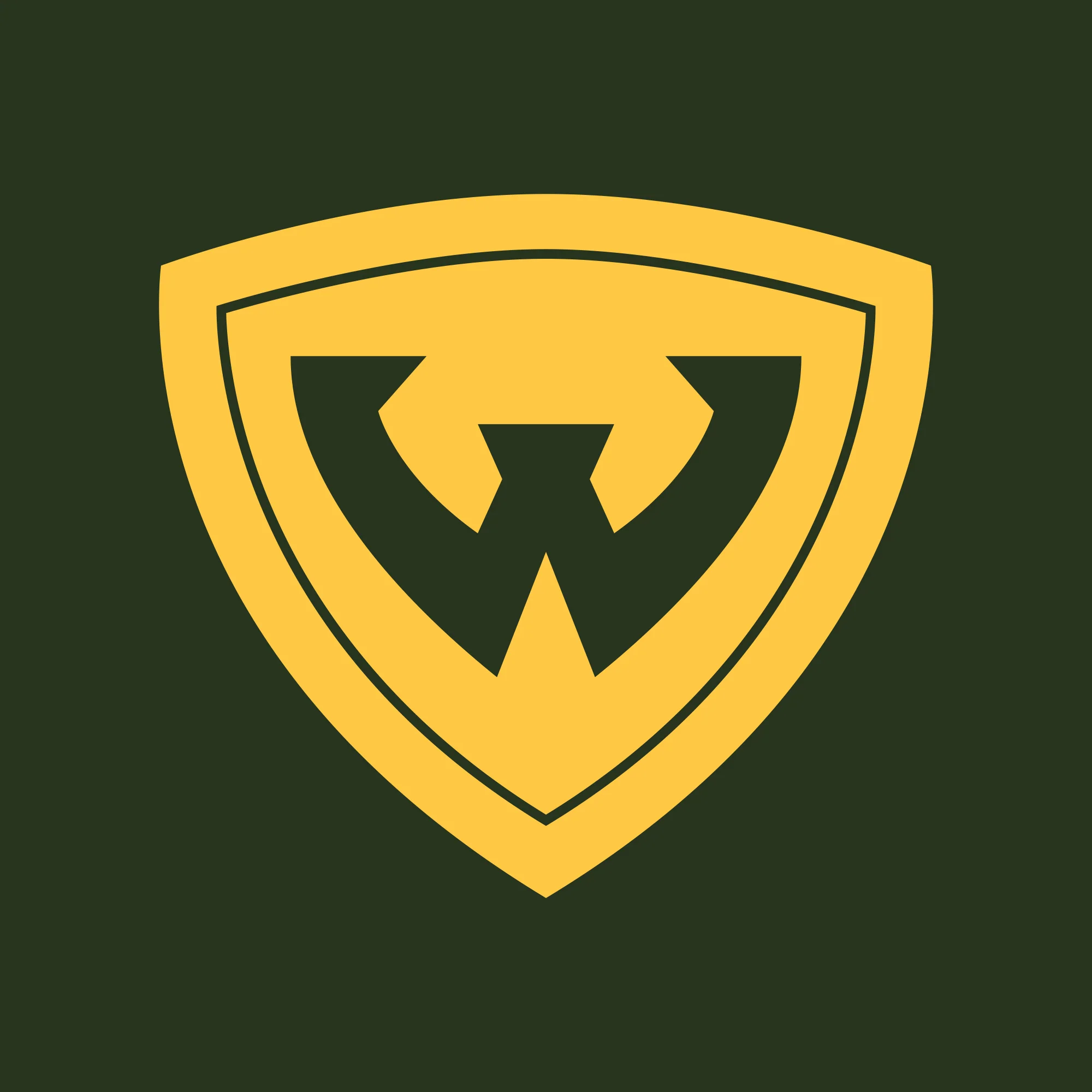 Wayne State University Warriors Primary Logo Youth Short Sleeve T-Shirt - Forest Green - Image 2