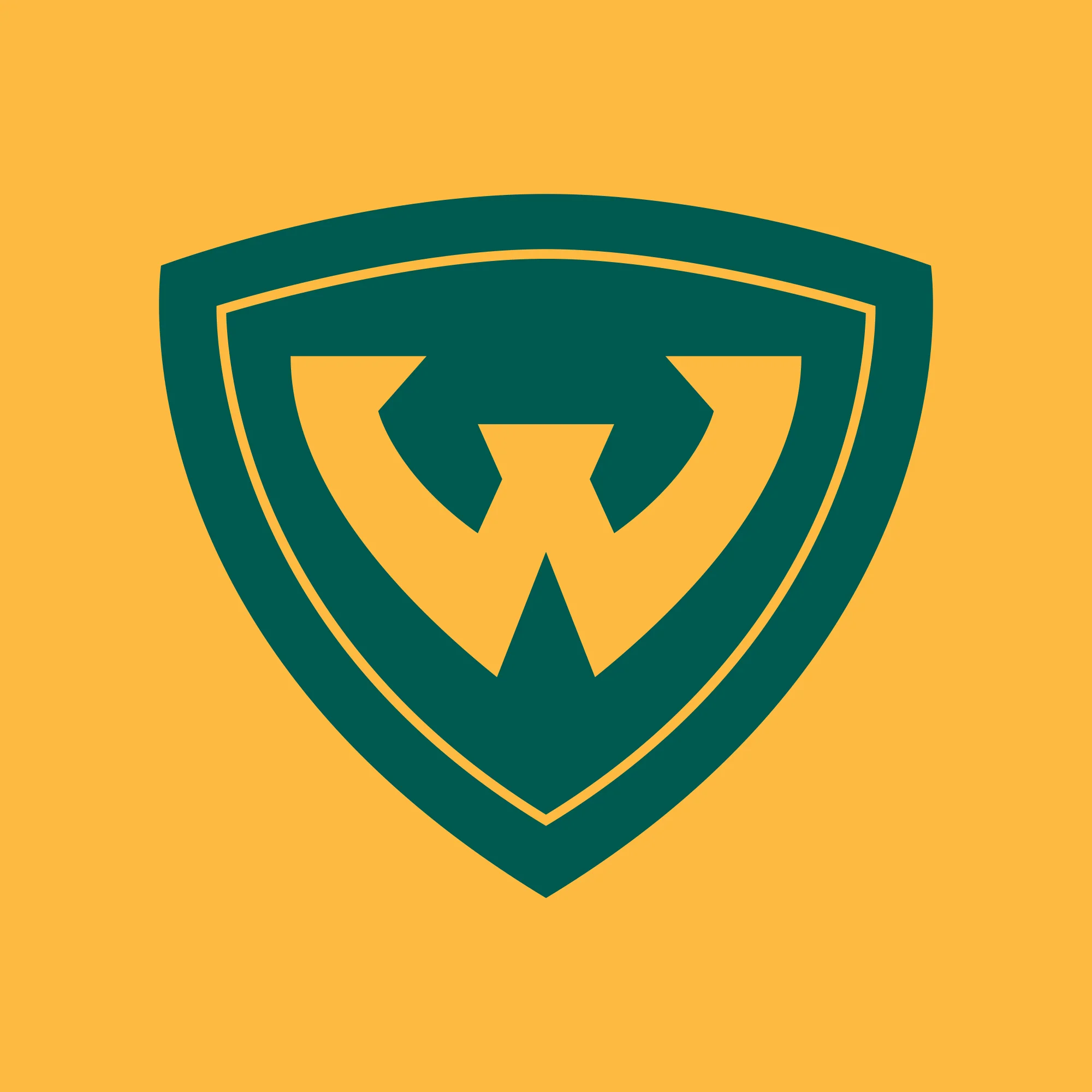 Wayne State University Warriors Primary Logo Youth Short Sleeve T-Shirt - Gold - Image 2