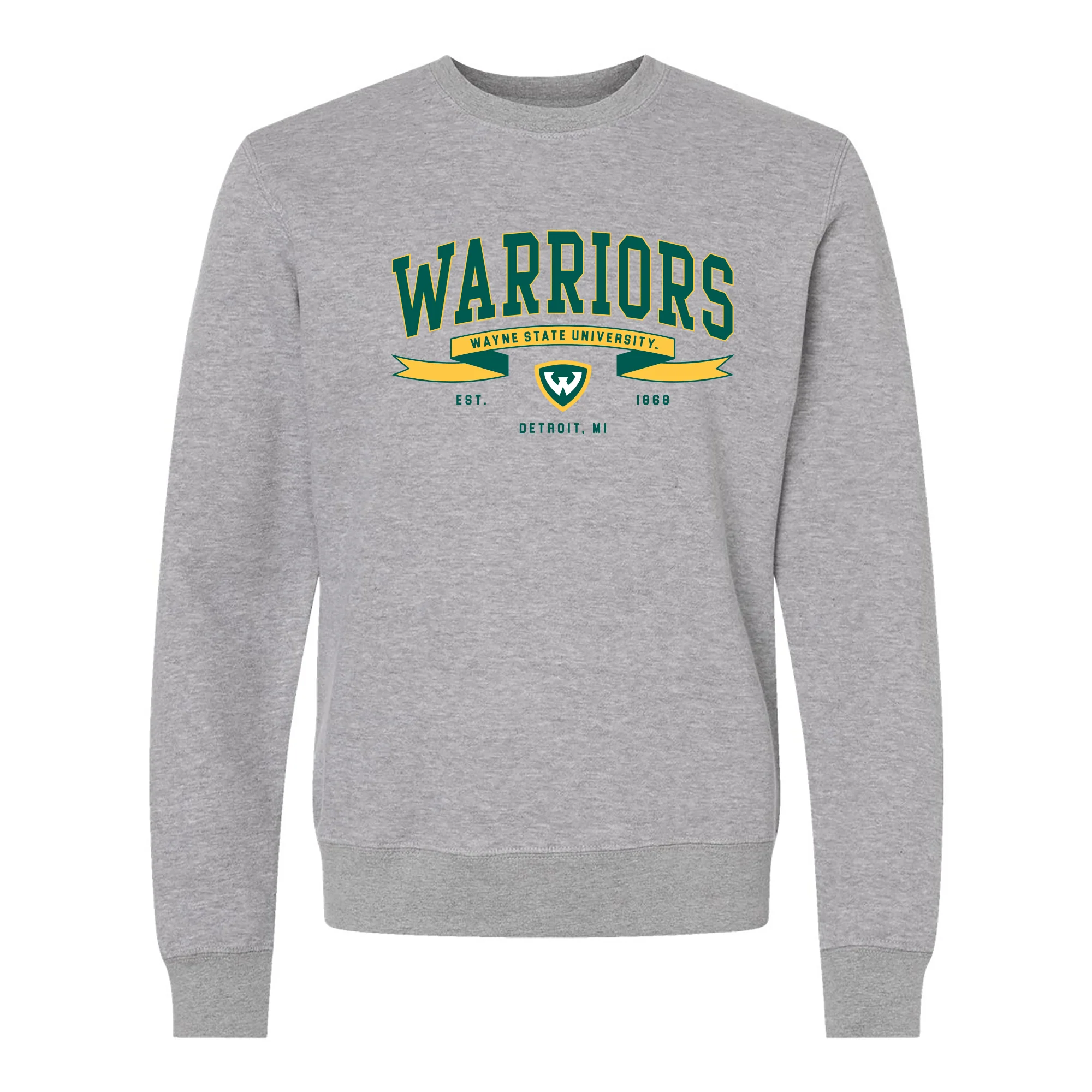 Wayne State Ribbon Flight JA BTB Crewneck - Oxford
