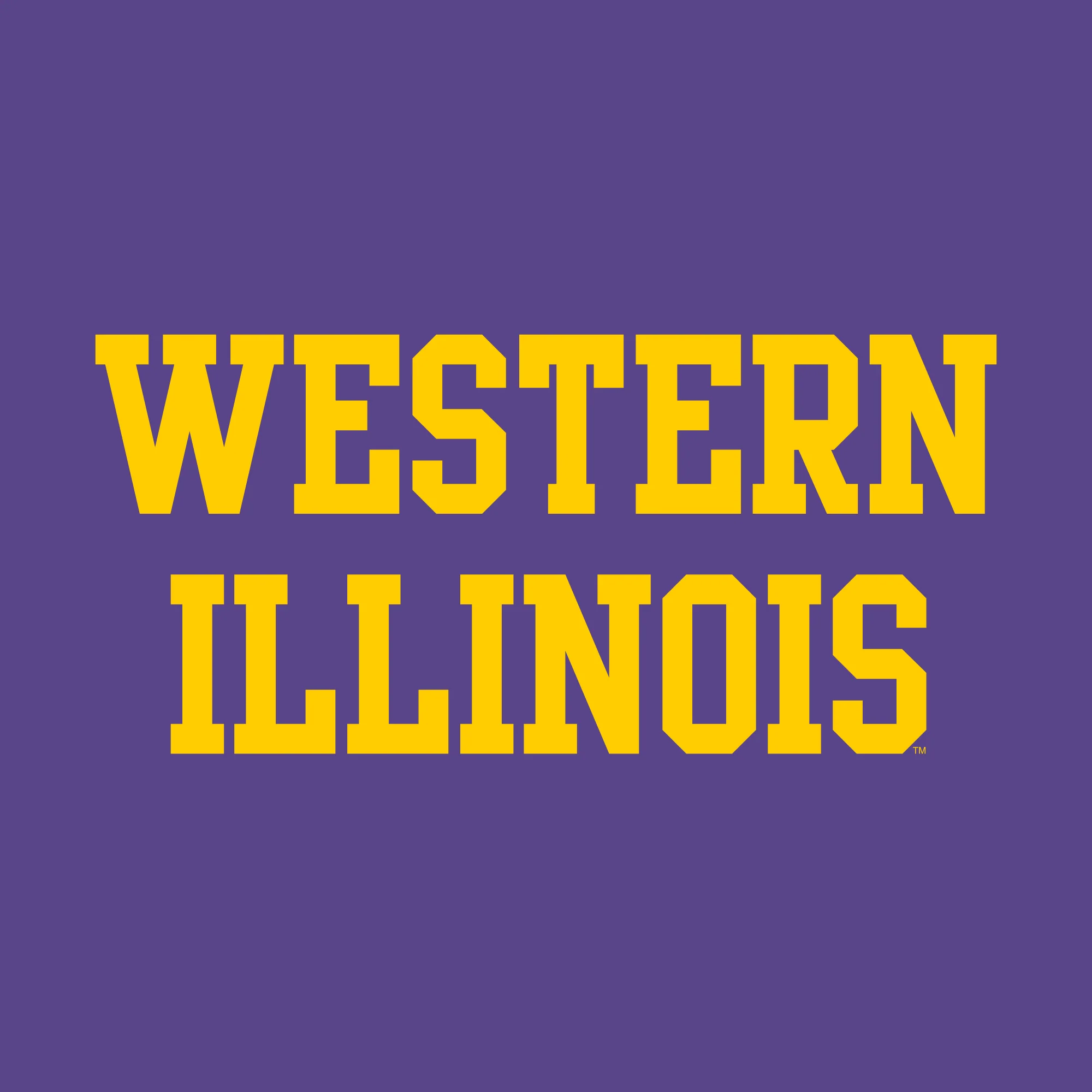 Western Illinois University Leathernecks Basic Block Long Sleeve T Shirt - Purple - Image 2
