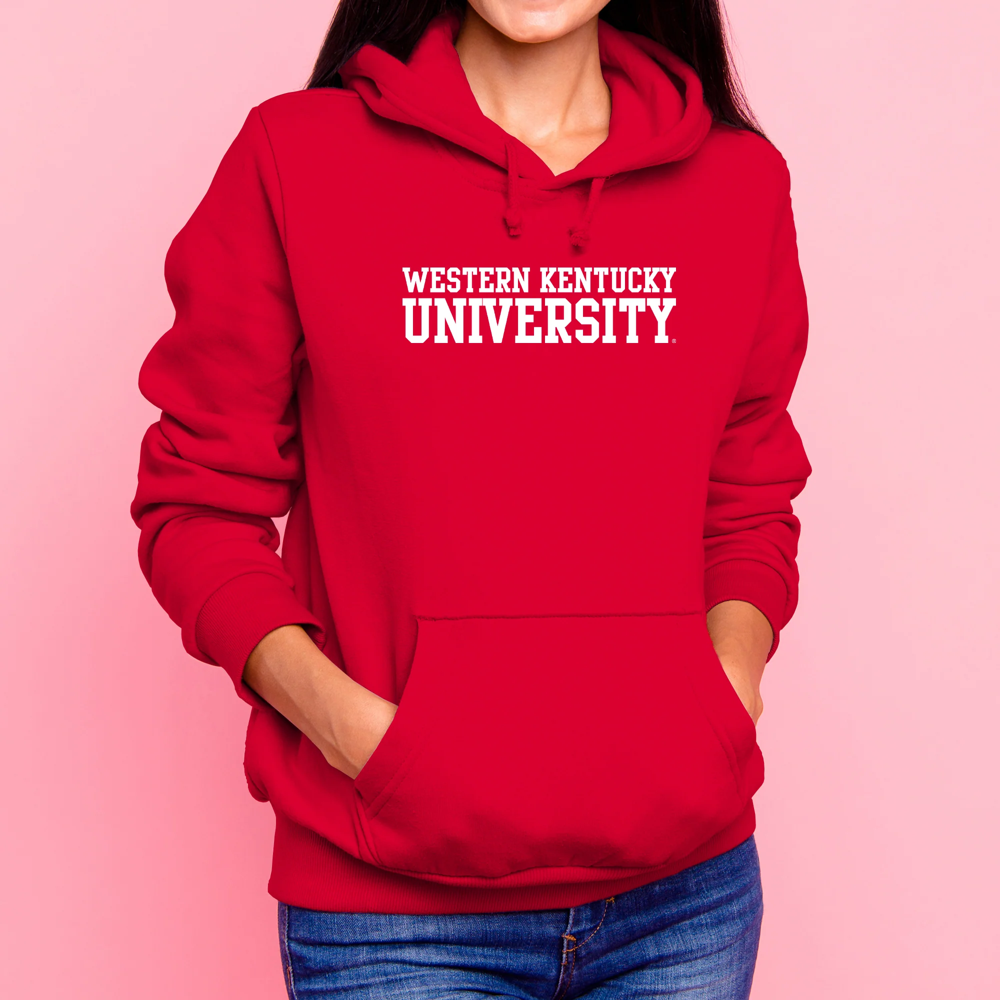 Western Kentucky Hilltoppers Basic Block Hoodie - Red - Image 4
