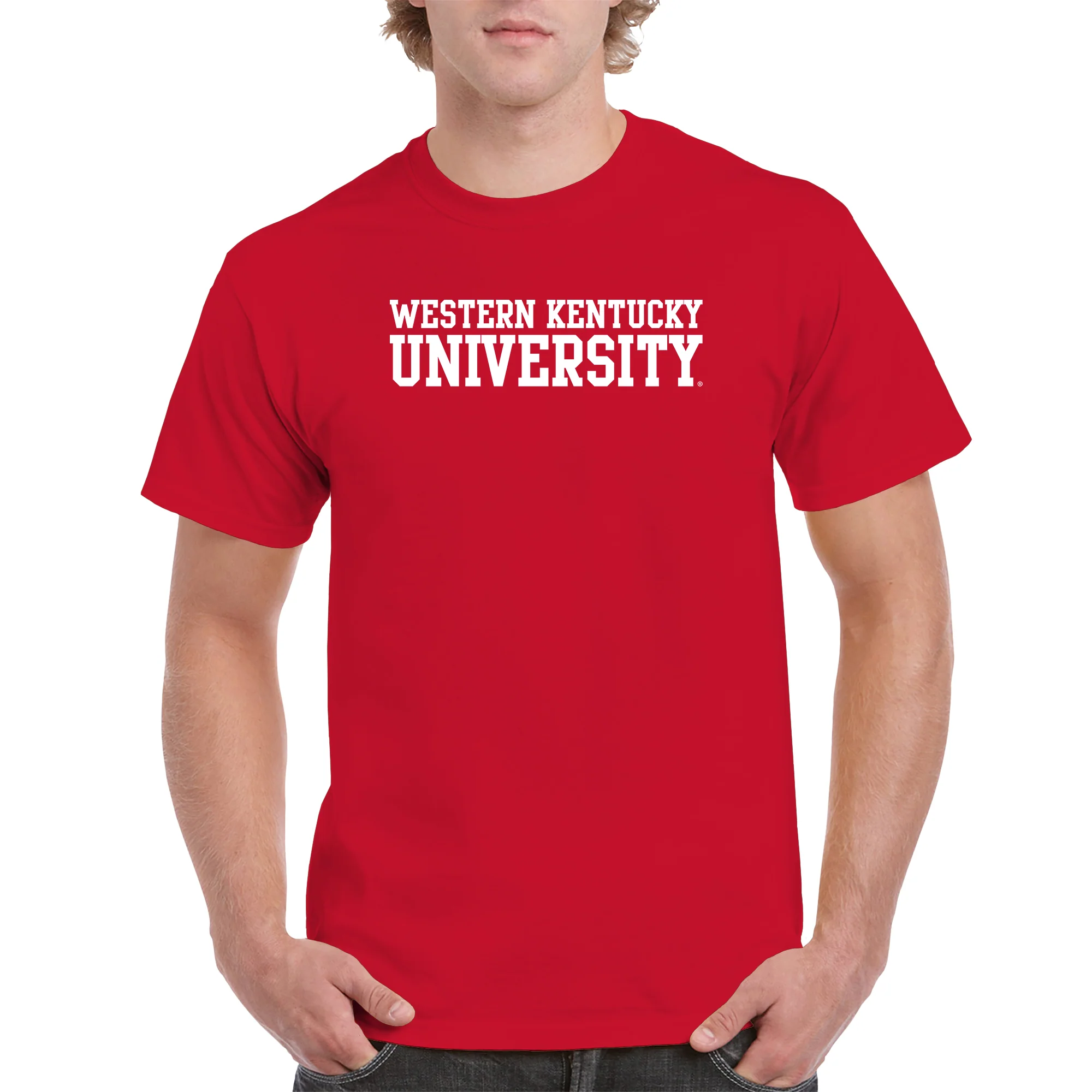 Western Kentucky Hilltoppers Basic Block T-Shirt - Red - Image 3