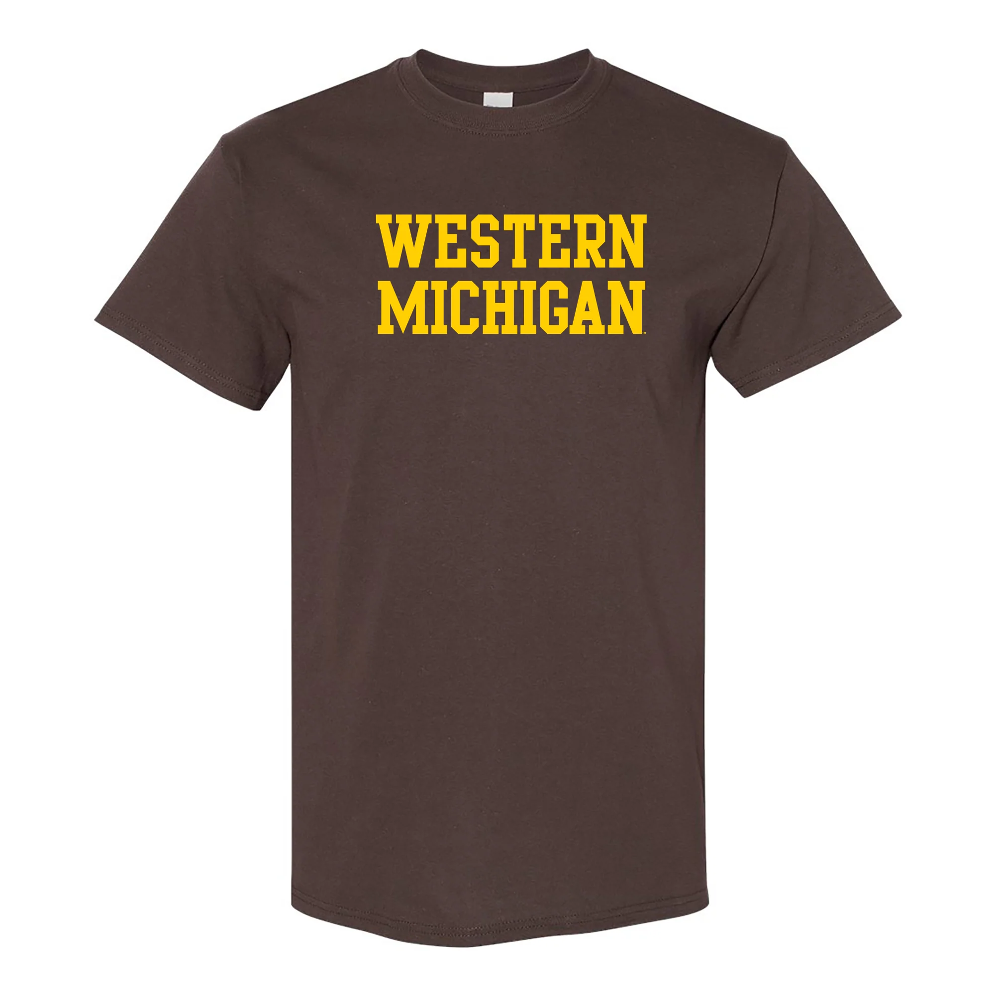 Western Michigan Basic Tee - Dk. Chocolate