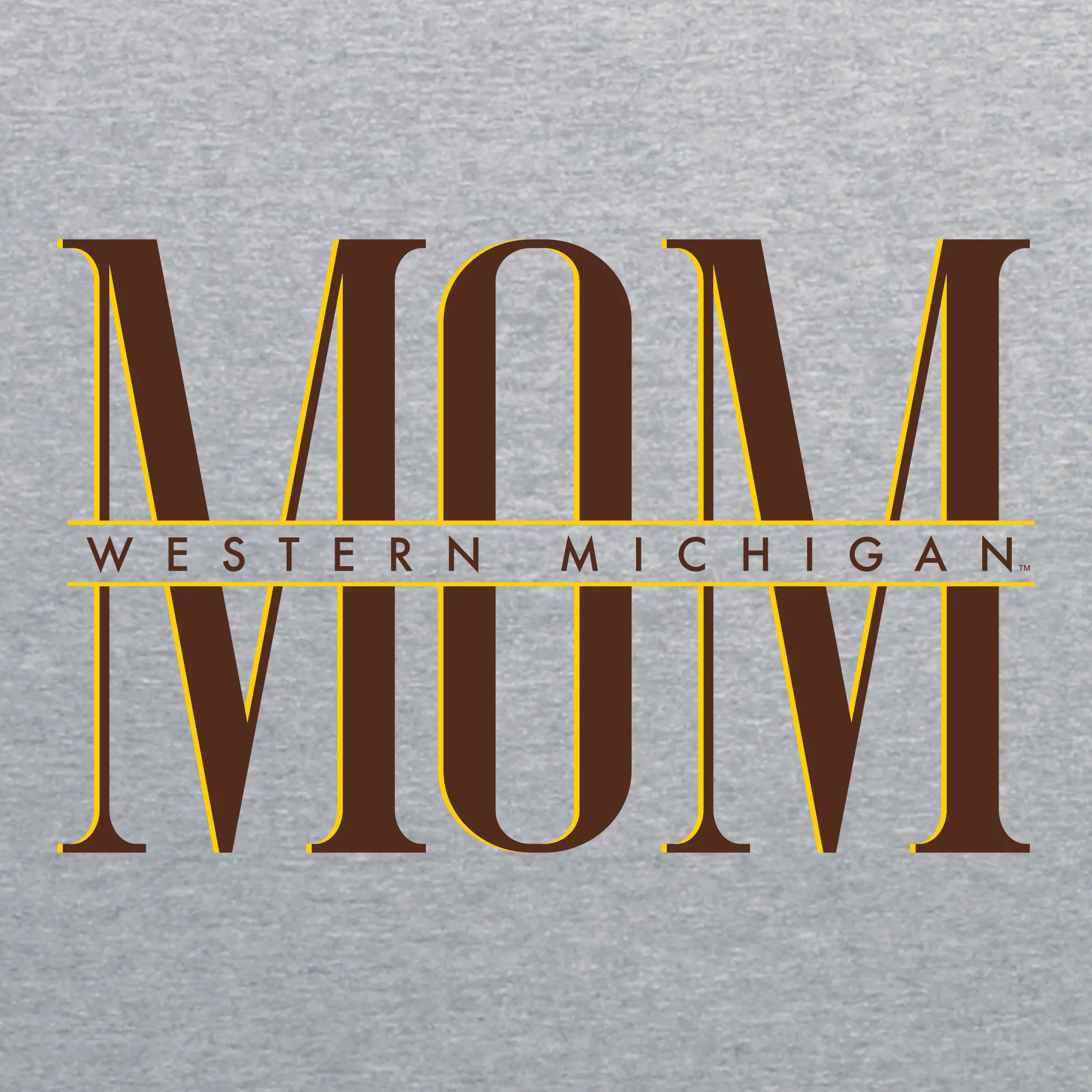Western Michigan Classic Mom T-Shirt - Sport Grey - Image 2