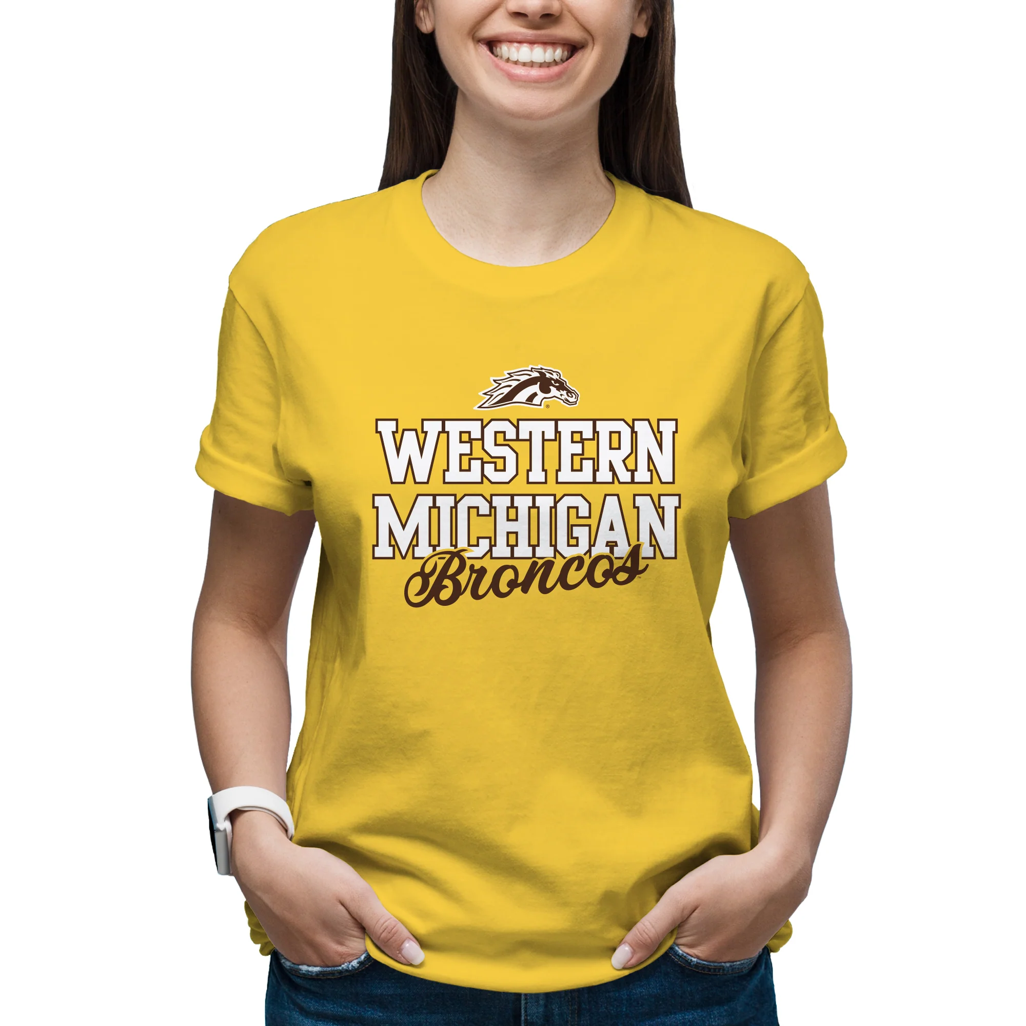 Western Michigan Fresh Script T-Shirt - Image 5
