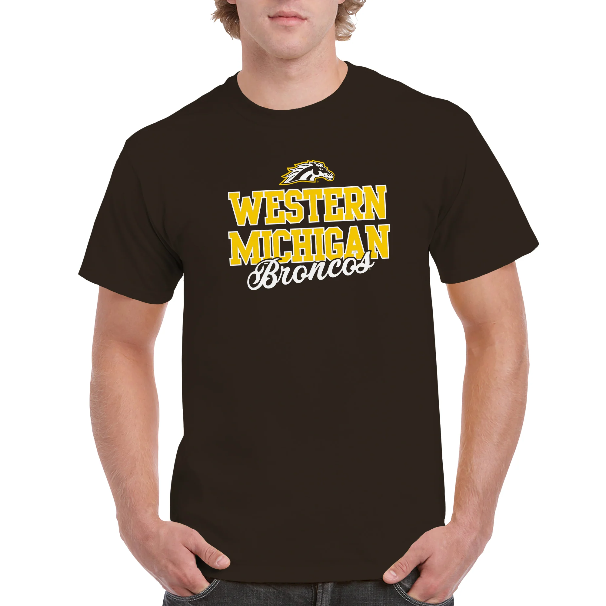 Western Michigan Fresh Script T-Shirt - Image 7