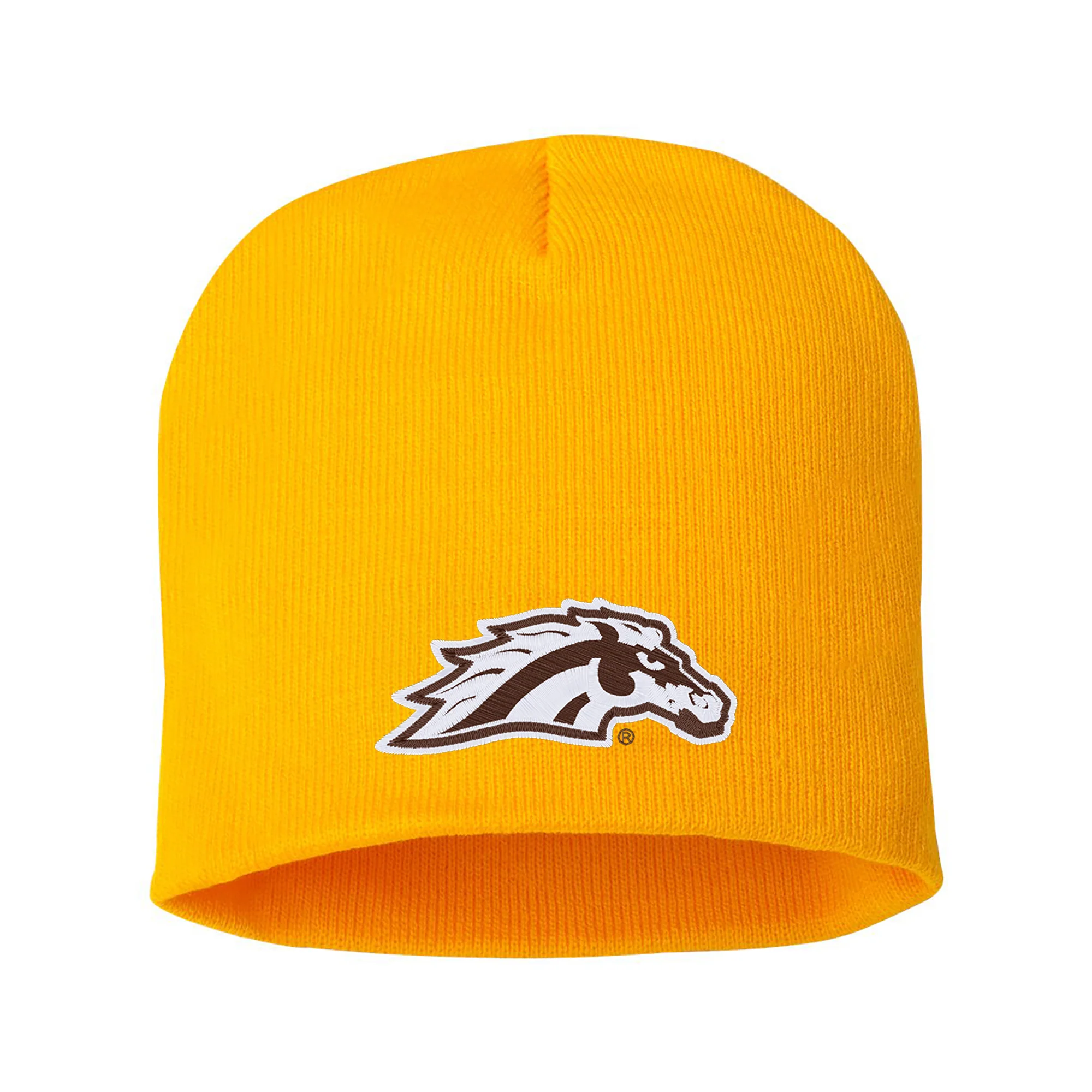 Western Michigan Primary Logo Solid Knit Beanie