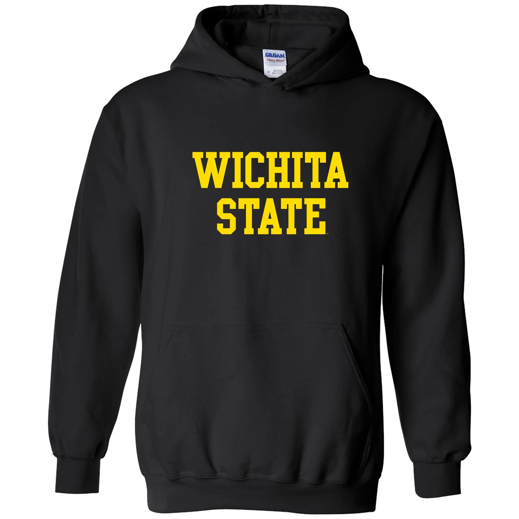 Wichita State University Shockers Basic Block Heavy Blend Hoodie - Black