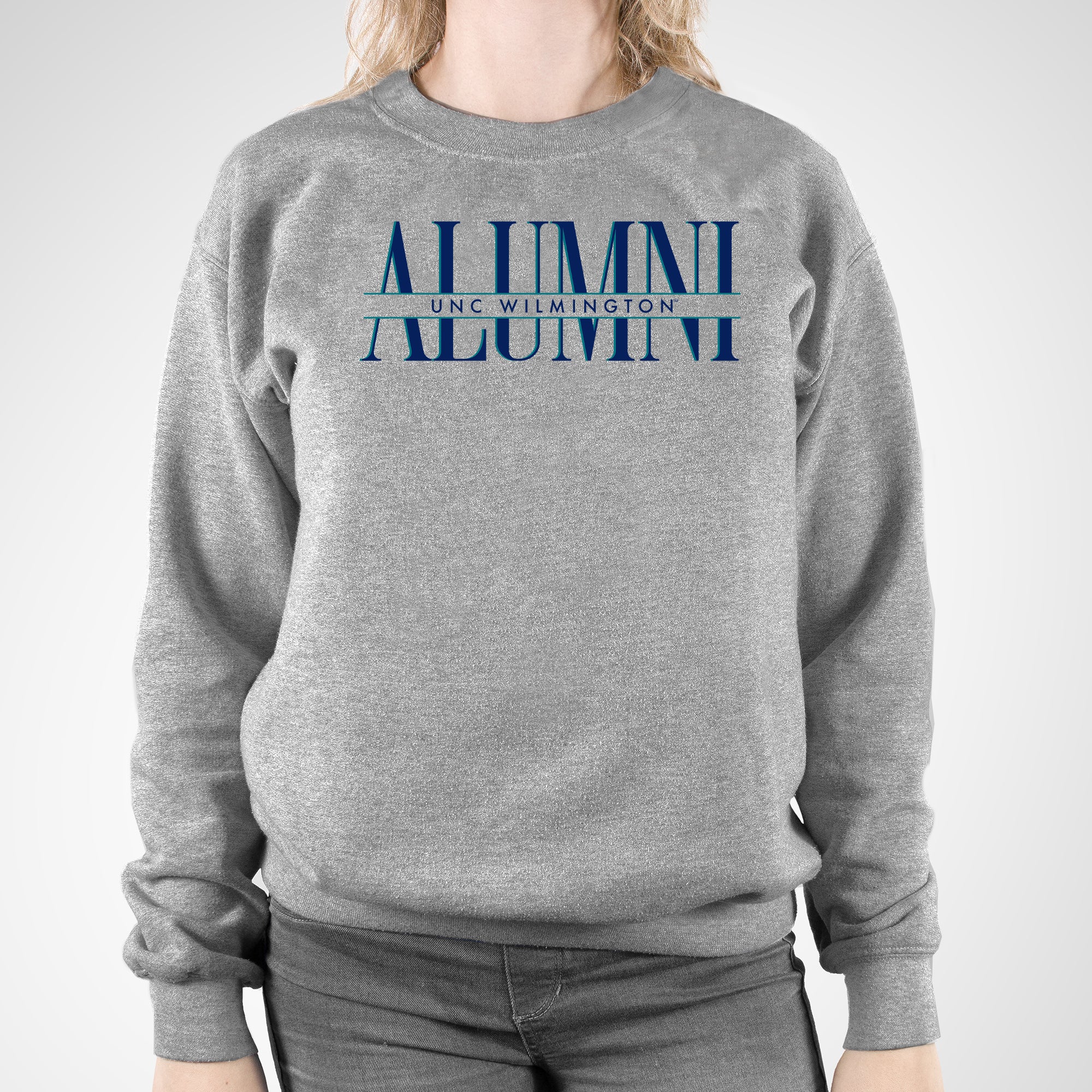 Wilmington Seahawks Classic Alumni Crewneck Sweatshirt - Sport Grey - Image 4