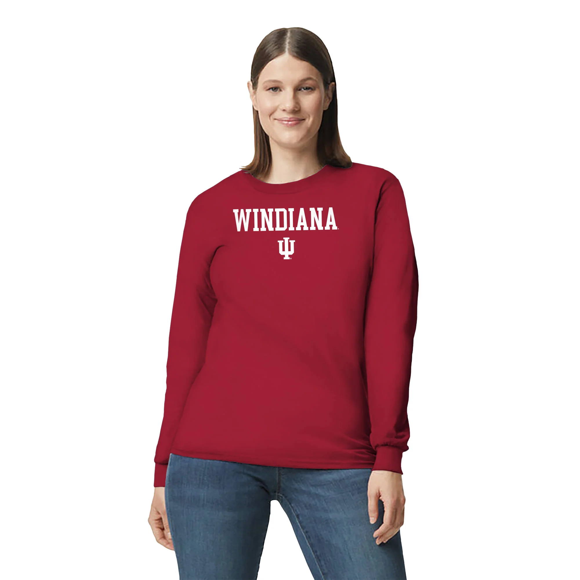WINdiana Block Long Sleeve - Cardinal - Image 4