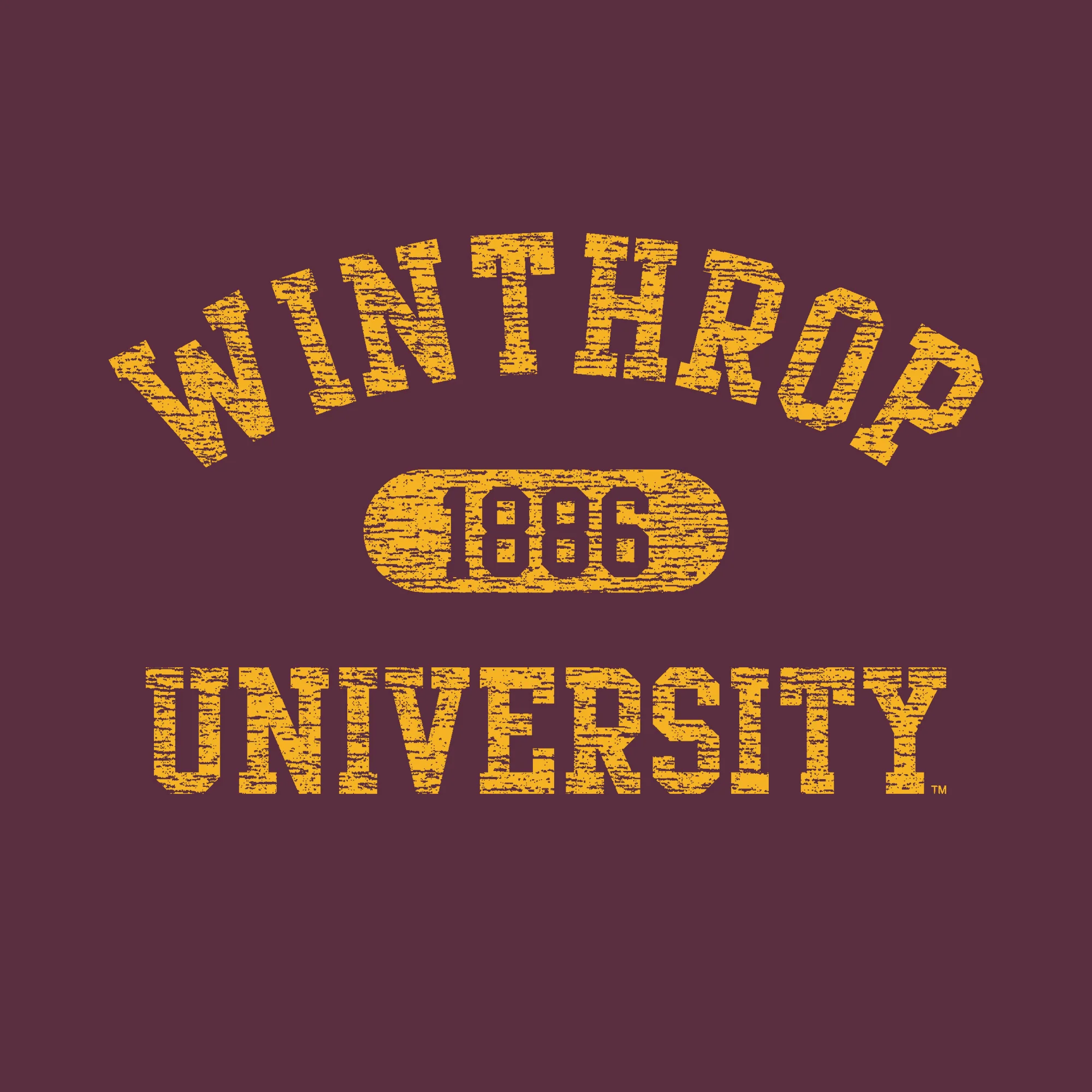 Winthrop Athletic Arch Hoodie - Maroon - Image 2