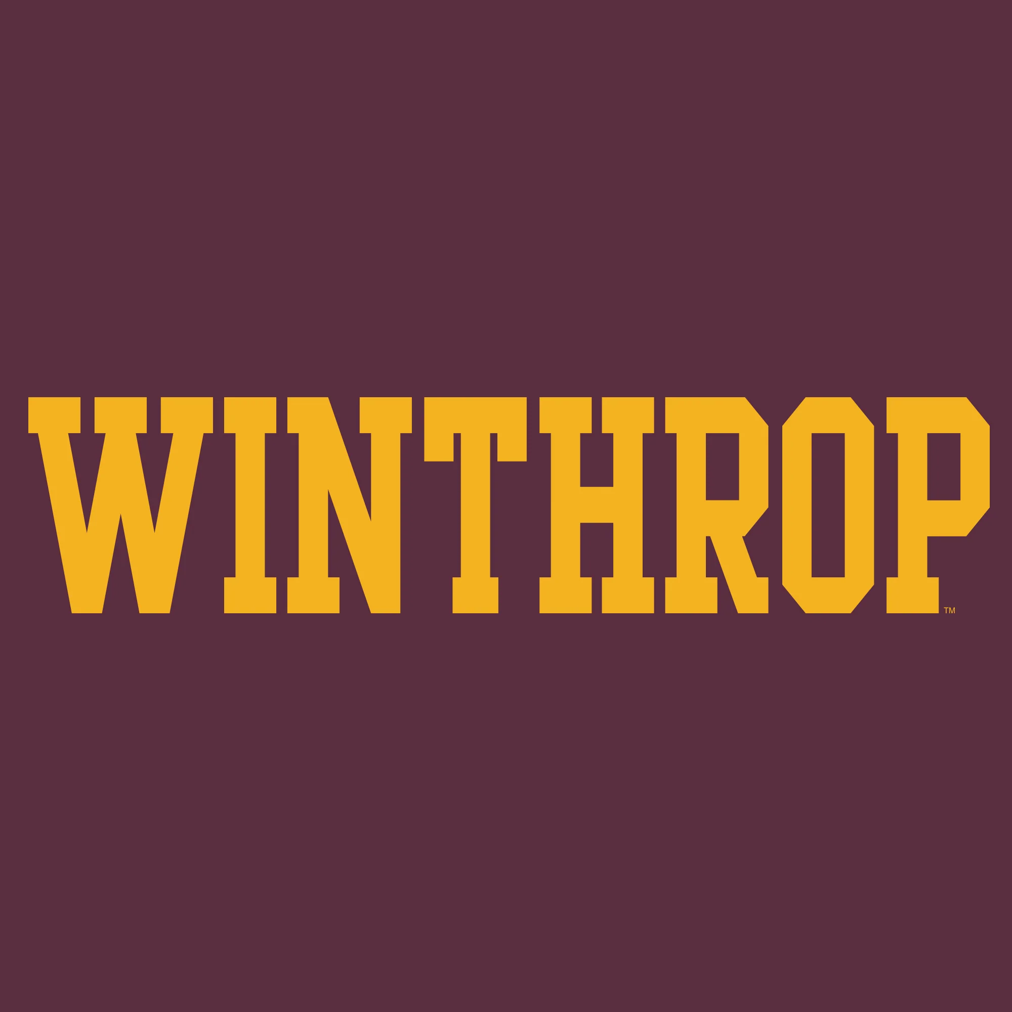 Winthrop University Eagles Basic Block Short Sleeve T Shirt - Maroon - Image 2