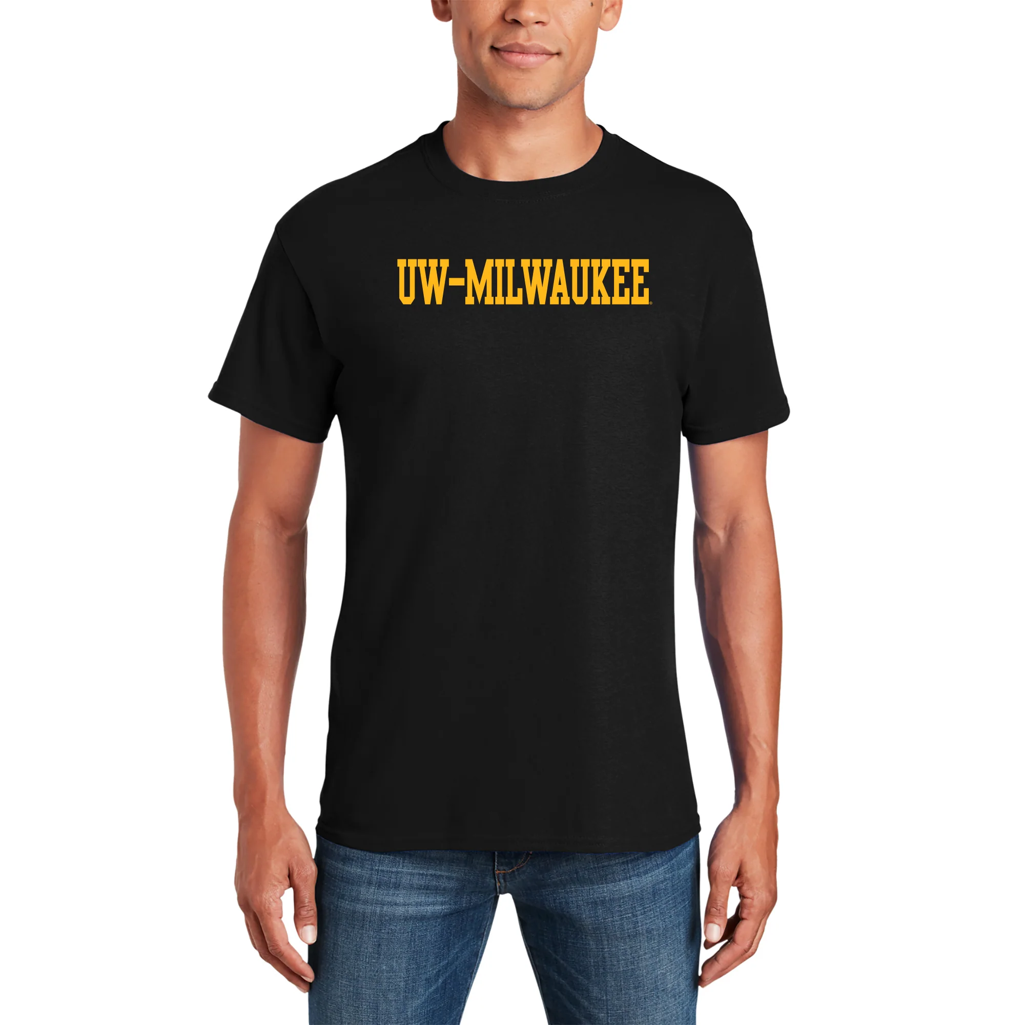 Wisconsin-Milwaukee Panthers Basic Block T Shirt - Black - Image 3