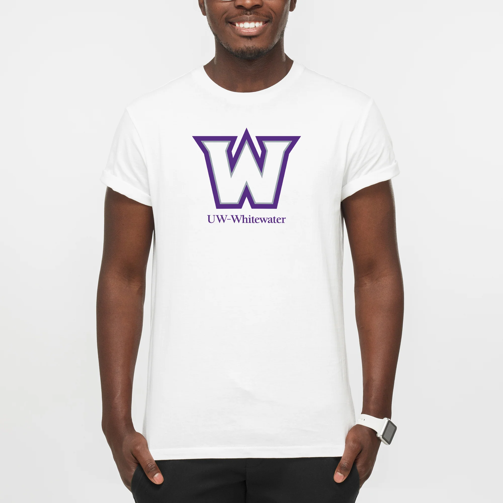Wisconsin-Whitewater Warhawks Secondary Logo T-Shirt - White - Image 3