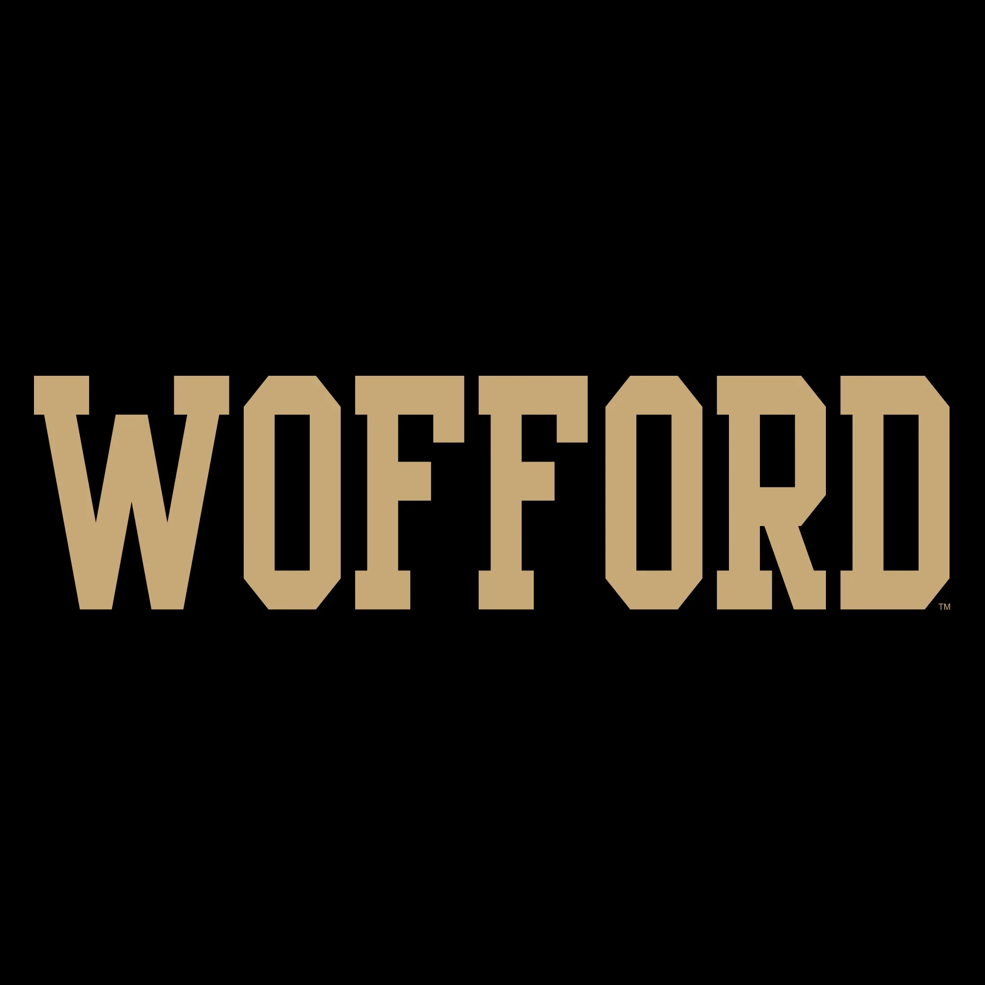 Wofford College Terriers Basic Block T Shirt - Black - Image 2
