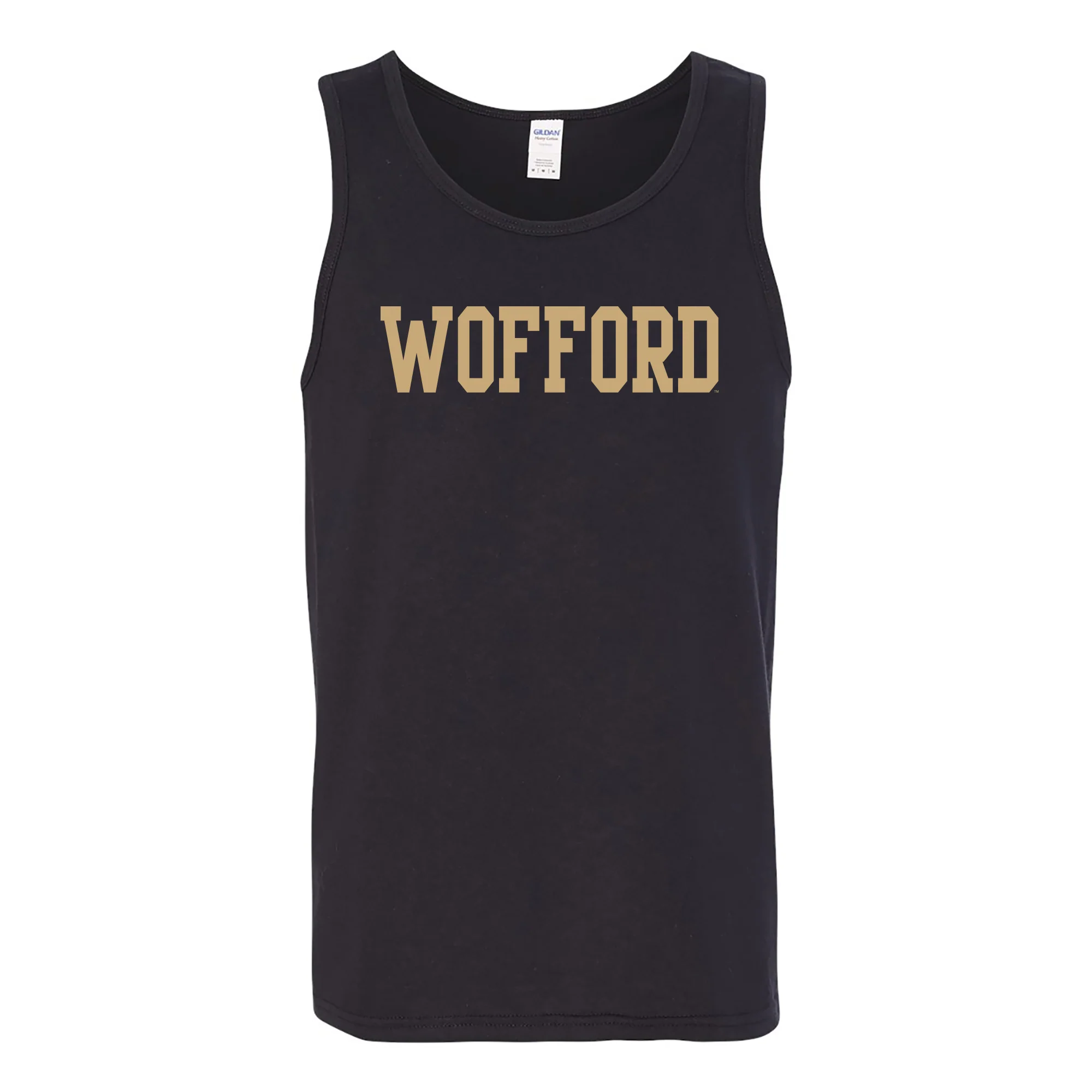 Wofford College Terriers Basic Block Tank Top - Black