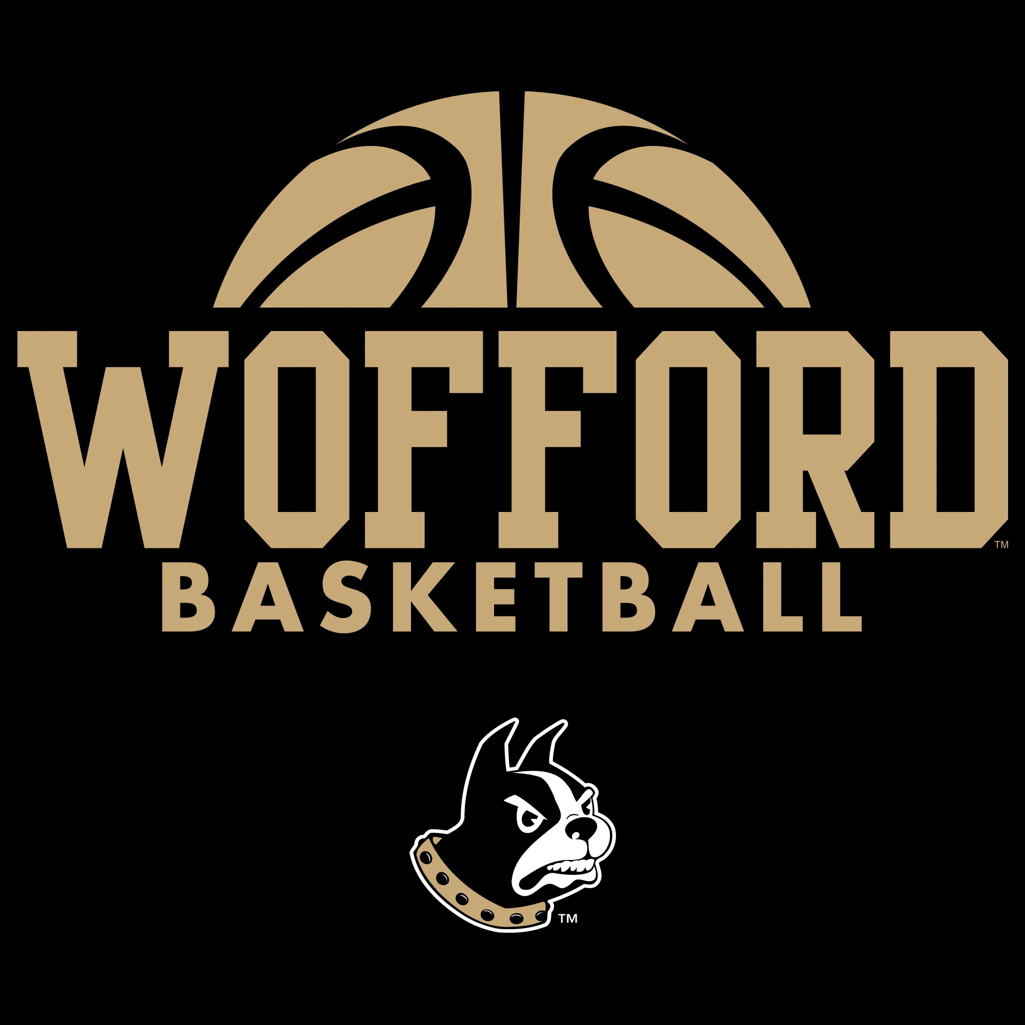 Wofford College Terriers Basketball Hype T Shirt - Black - Image 2