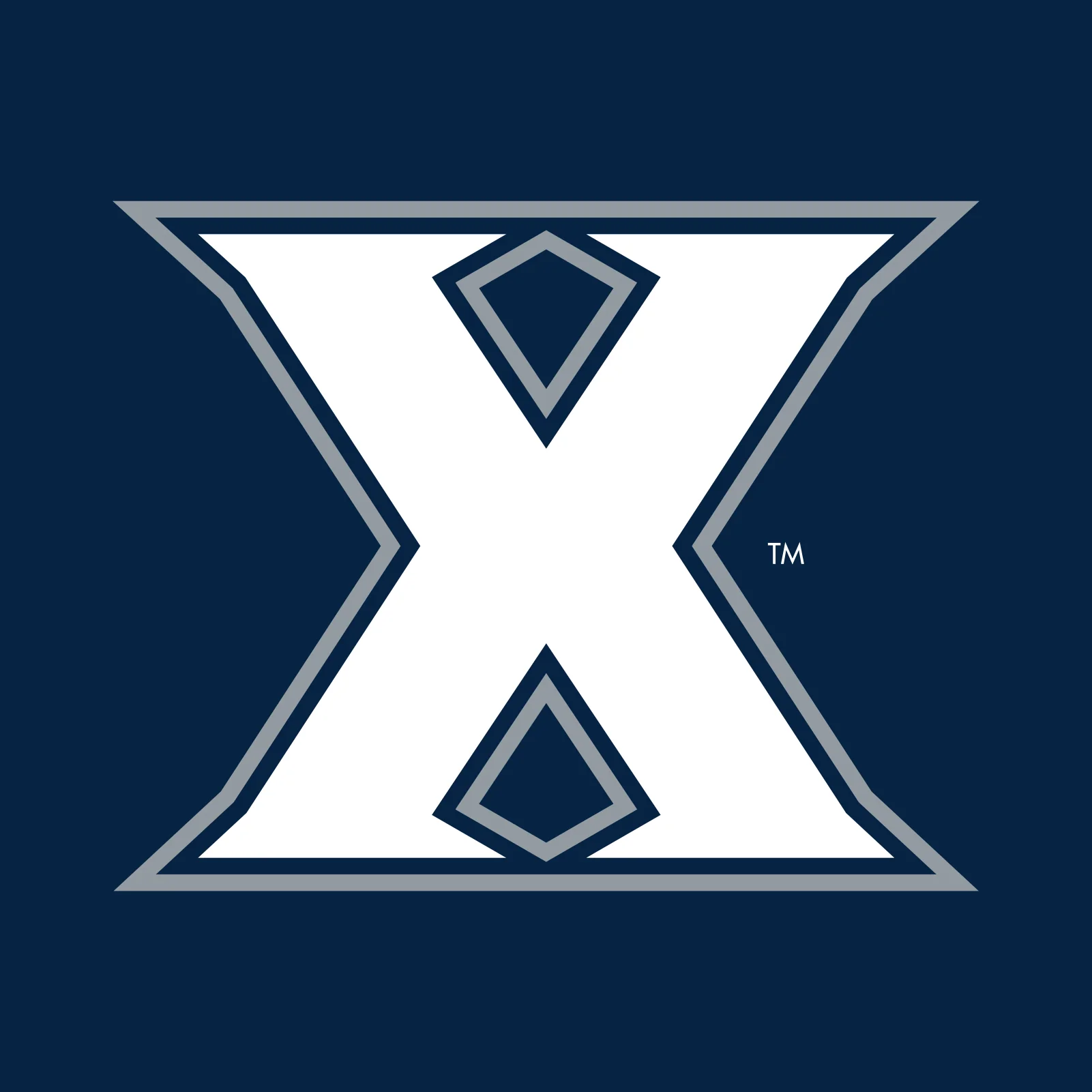 Xavier University Musketeers Primary Logo Left Chest Full Zip Hoodie - Navy - Image 2