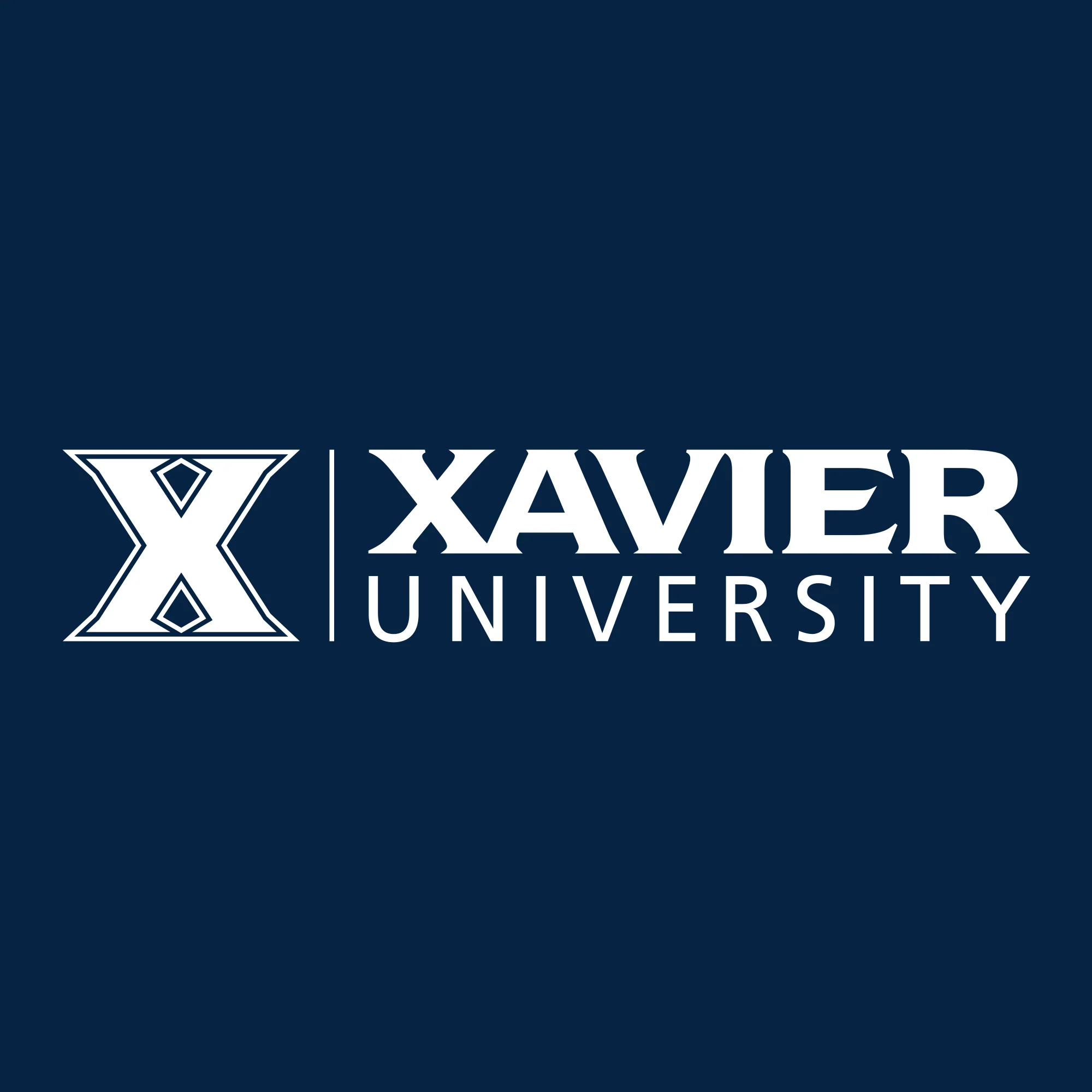 Xavier University Musketeers Institutional Logo Short Sleeve T Shirt - Navy - Image 2