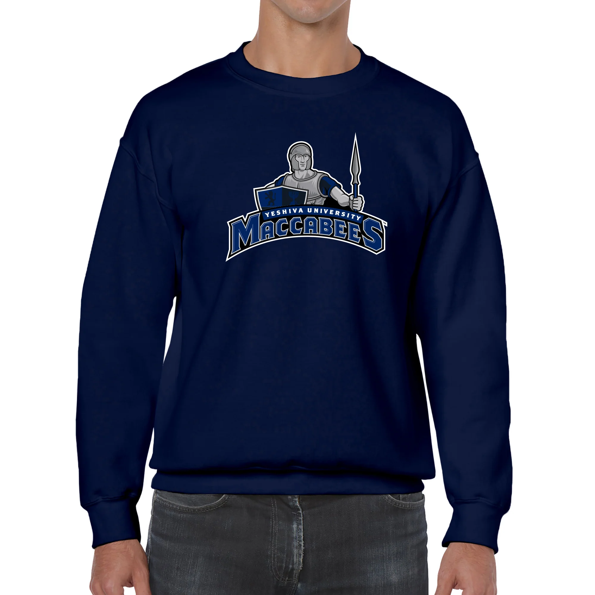 Yeshiva University Arch Logo Crewneck - Navy - Image 3