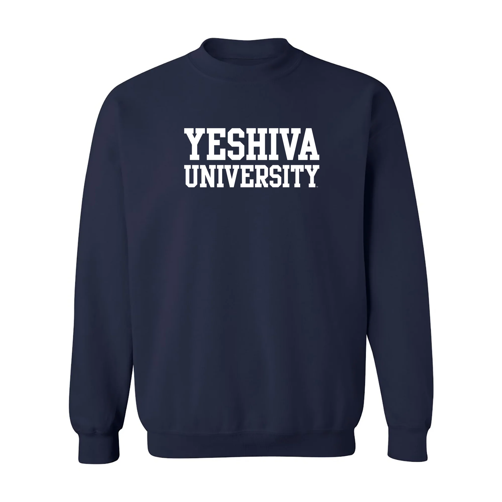 Yeshiva University Basic Block Crewneck - Navy