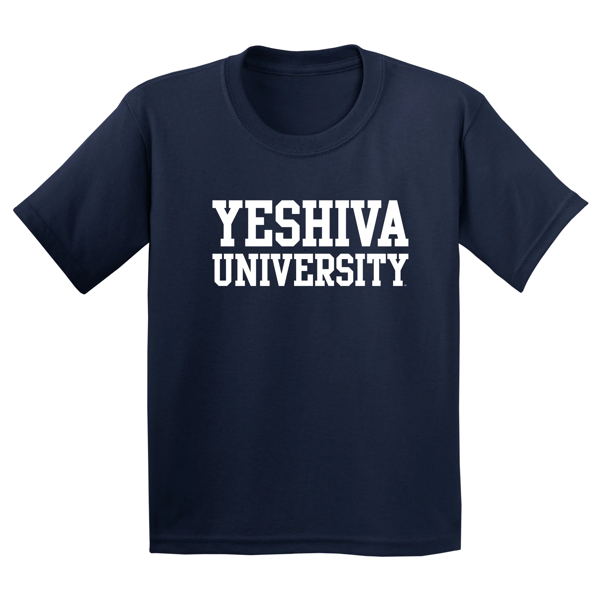 Yeshiva University Basic Block Youth T-Shirt - Navy