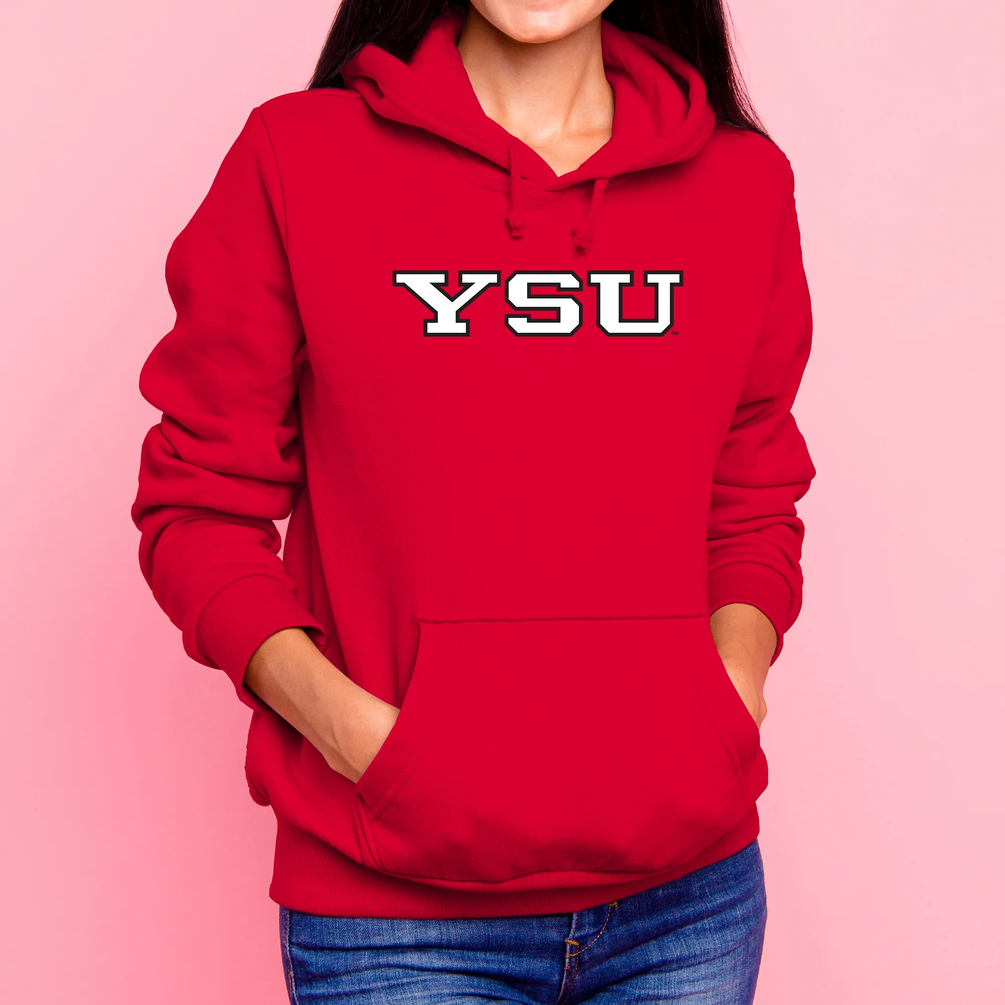 Youngstown Penguins Basic Block Hoodie - Red - Image 4