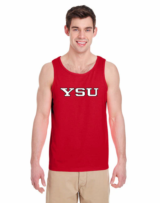 Youngstown Penguins Basic Block Tank Top - Red - Image 3