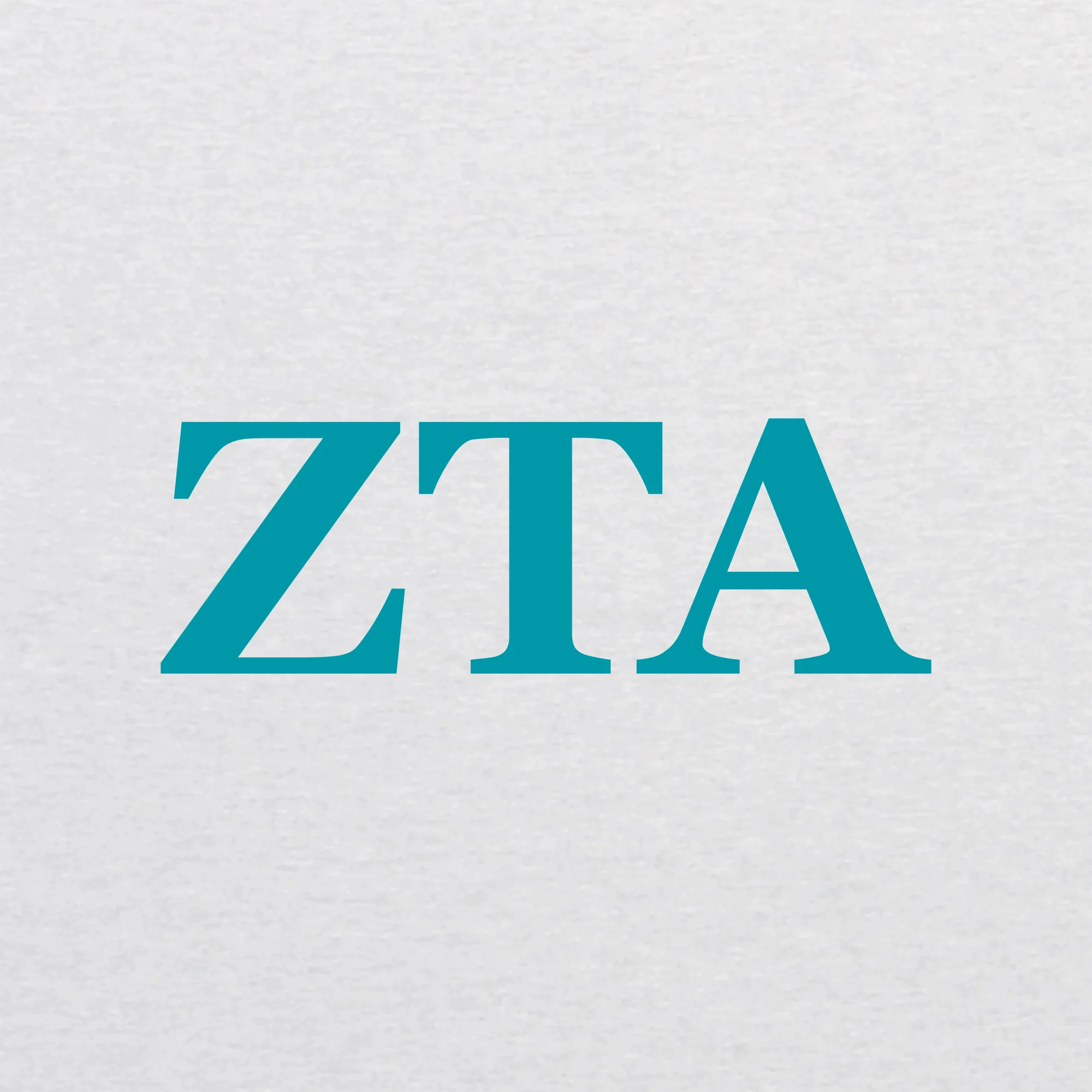 Zeta Tau Alpha Greek Letter Block Womens NLA Triblend T-Shirt - Heather White - Image 2